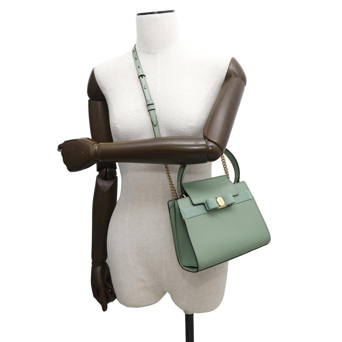 Salvatore Ferragamo Handbag Vara Ribbon 21 I282 2Way Shoulder Bag