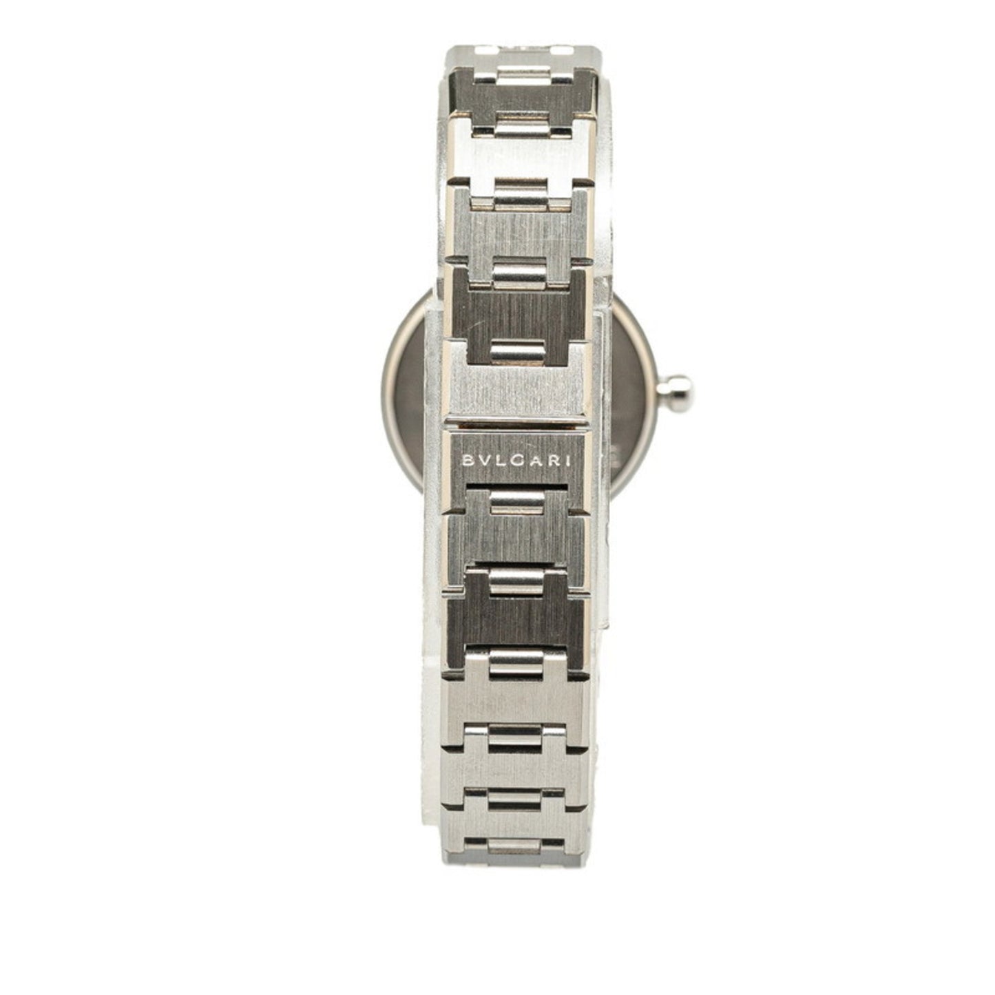 Bvlgari Watch Bb23Ss Quartz Black Dial Stainless Steel