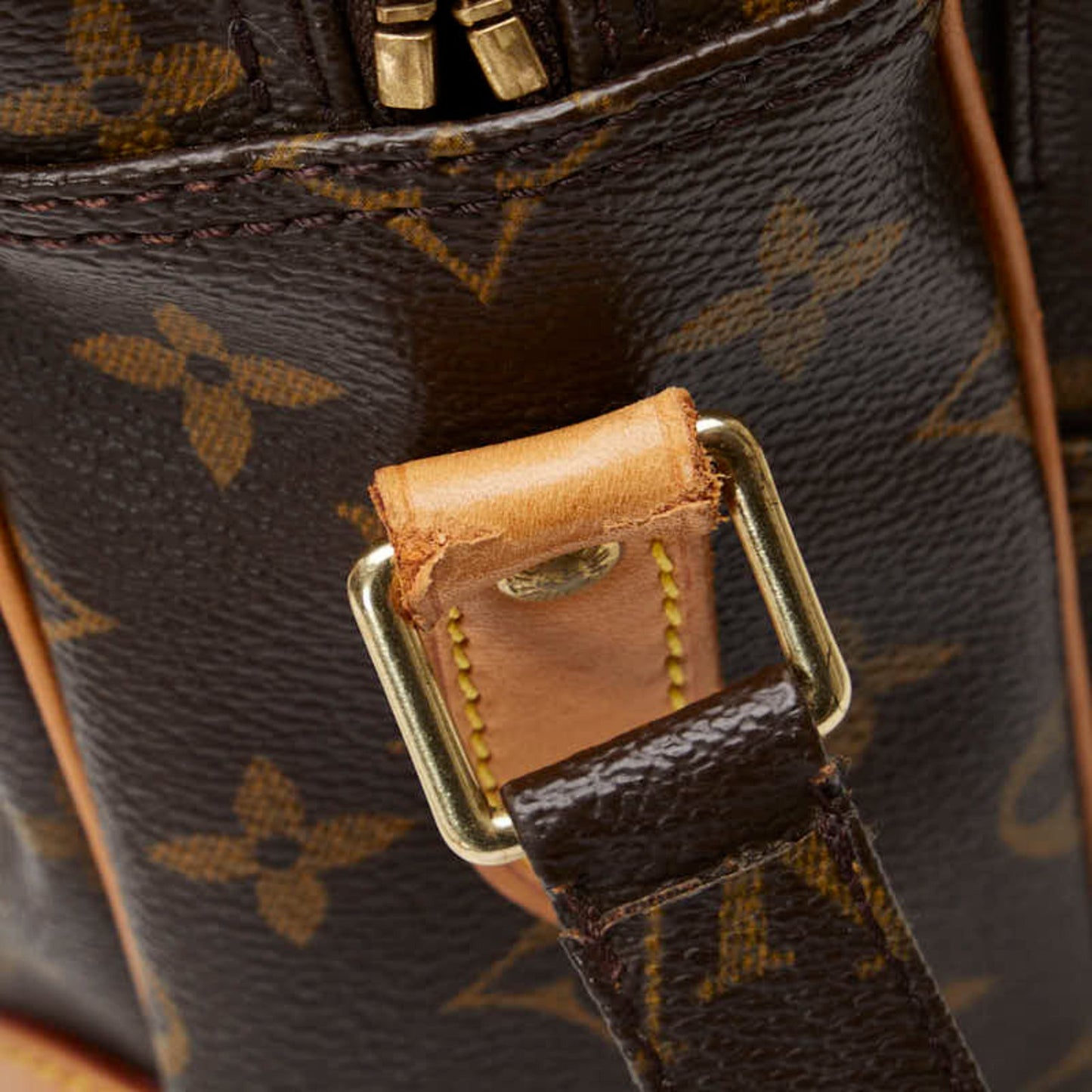 Louis Vuitton Monogram Nile Shoulder Bag M45244 Brown Pvc Leather
