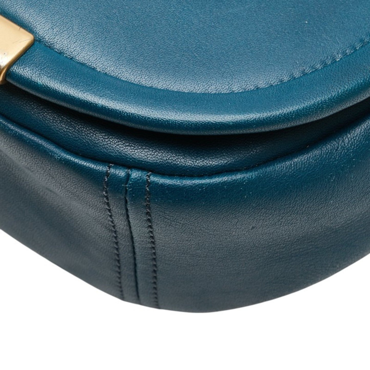 Marc Jacobs Shoulder Bag Blue Leather