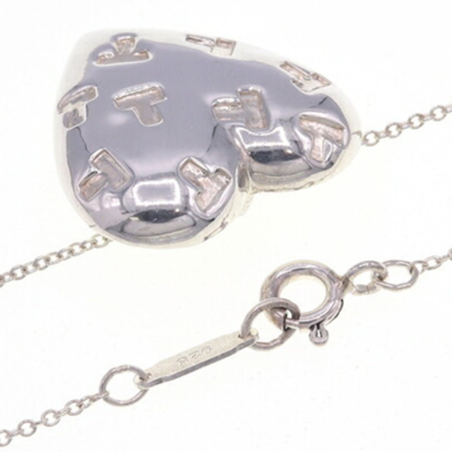 Tiffany Necklace Heart Sv Sterling Silver 925 Pendant