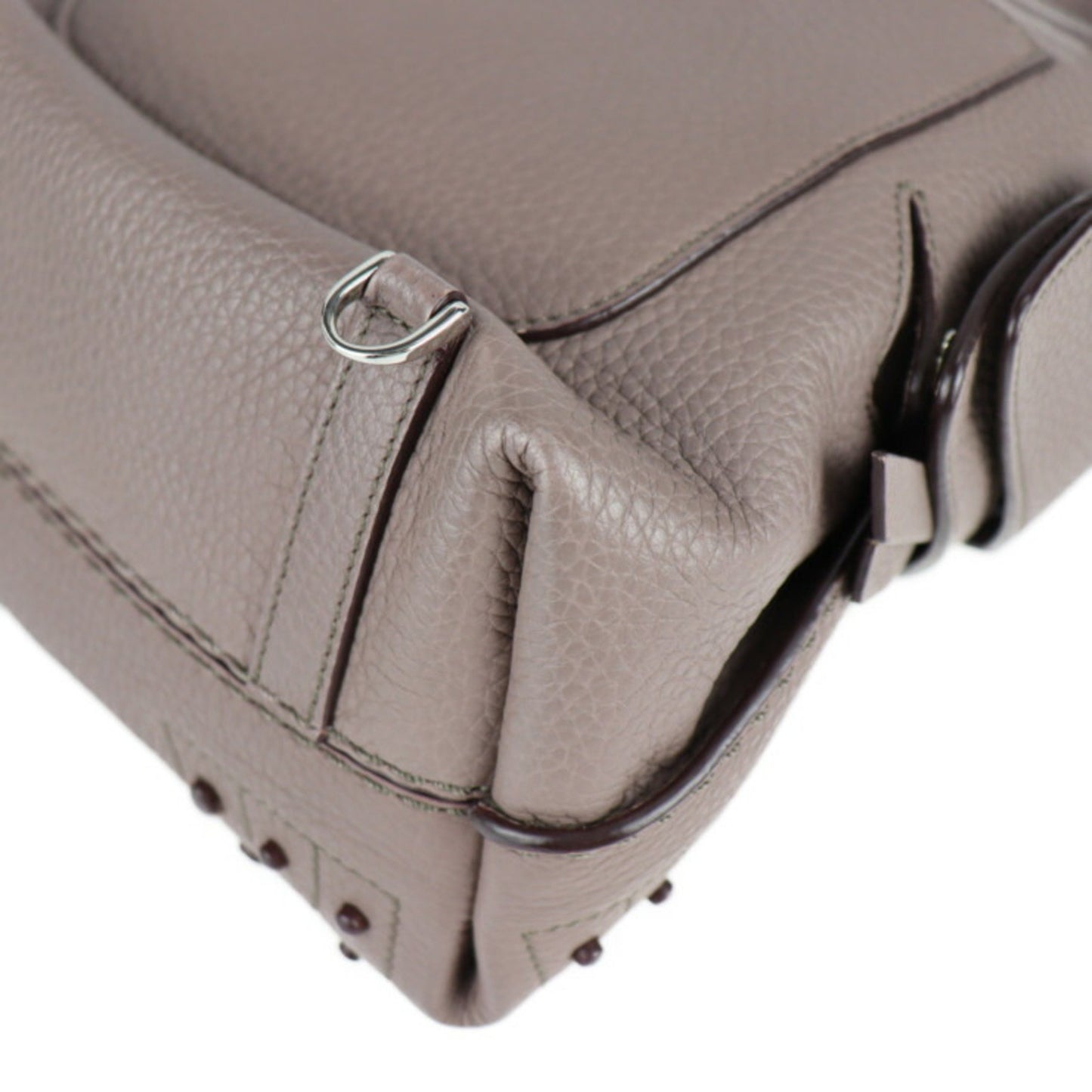 Tod'S Tod'S Wave Line Backpack/Daypack Leather Purple Gray 3Way Mini Backpack Shoulder Bag Handbag