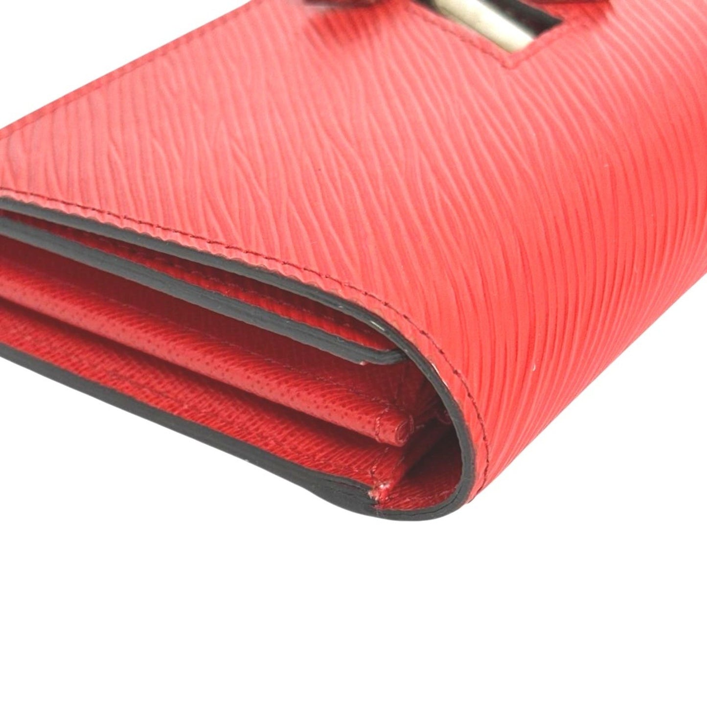 Louis Vuitton Louis Vuitton Long Wallet Epi Twist Leather M61179 Coquelicot