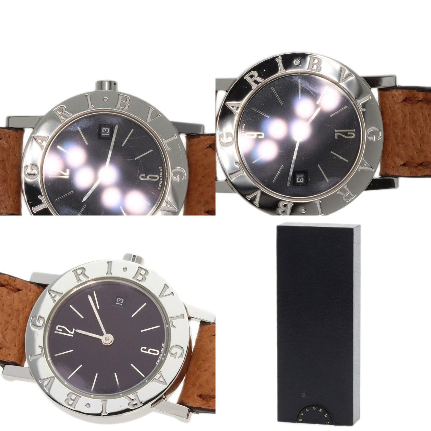 Bvlgari Bz26Sld Wristwatch Stainless Steel Leather