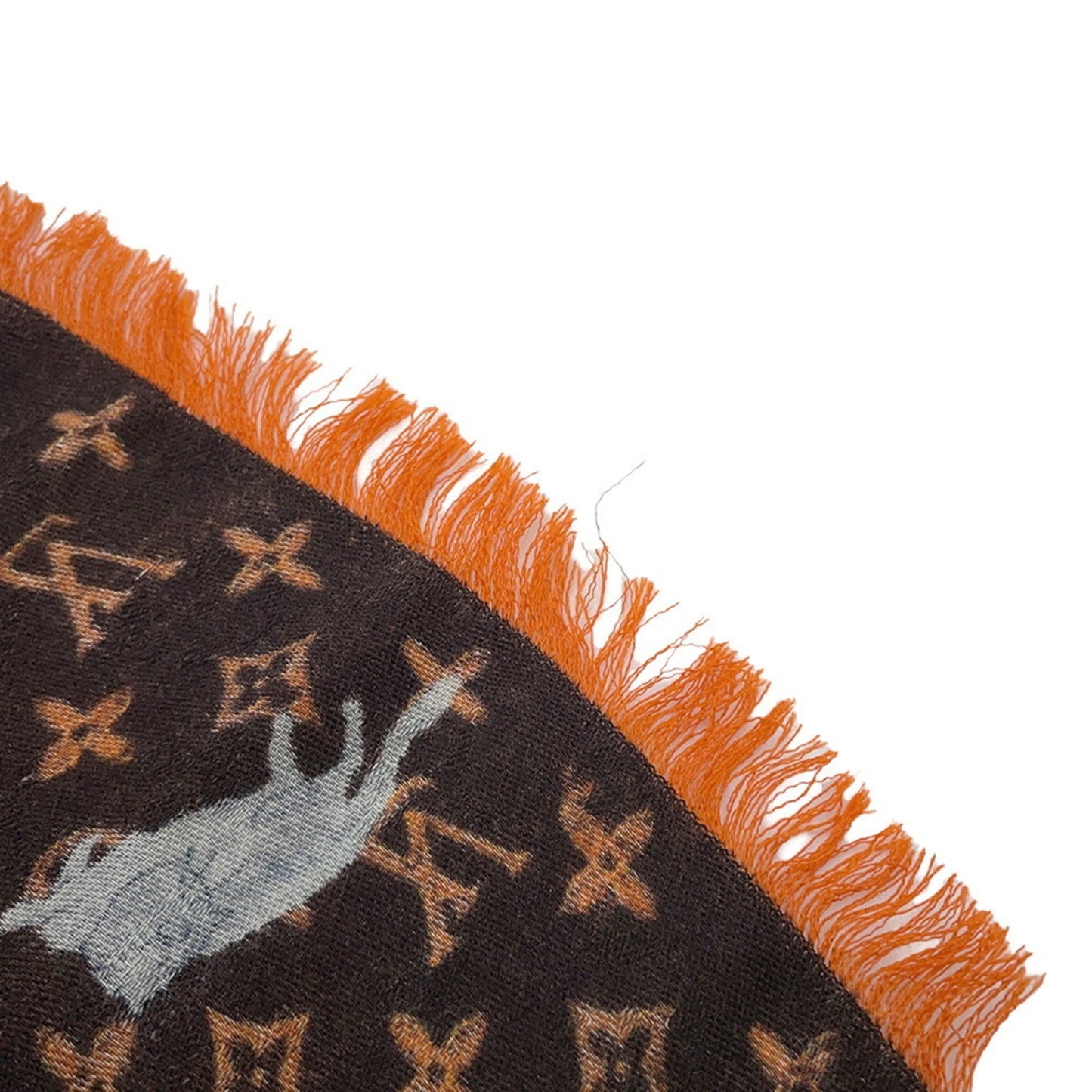 Louis Vuitton Stole Monogram Etoile Catgram Large Wool Silk Mp2265 Louis Vuitton Scarf Cat