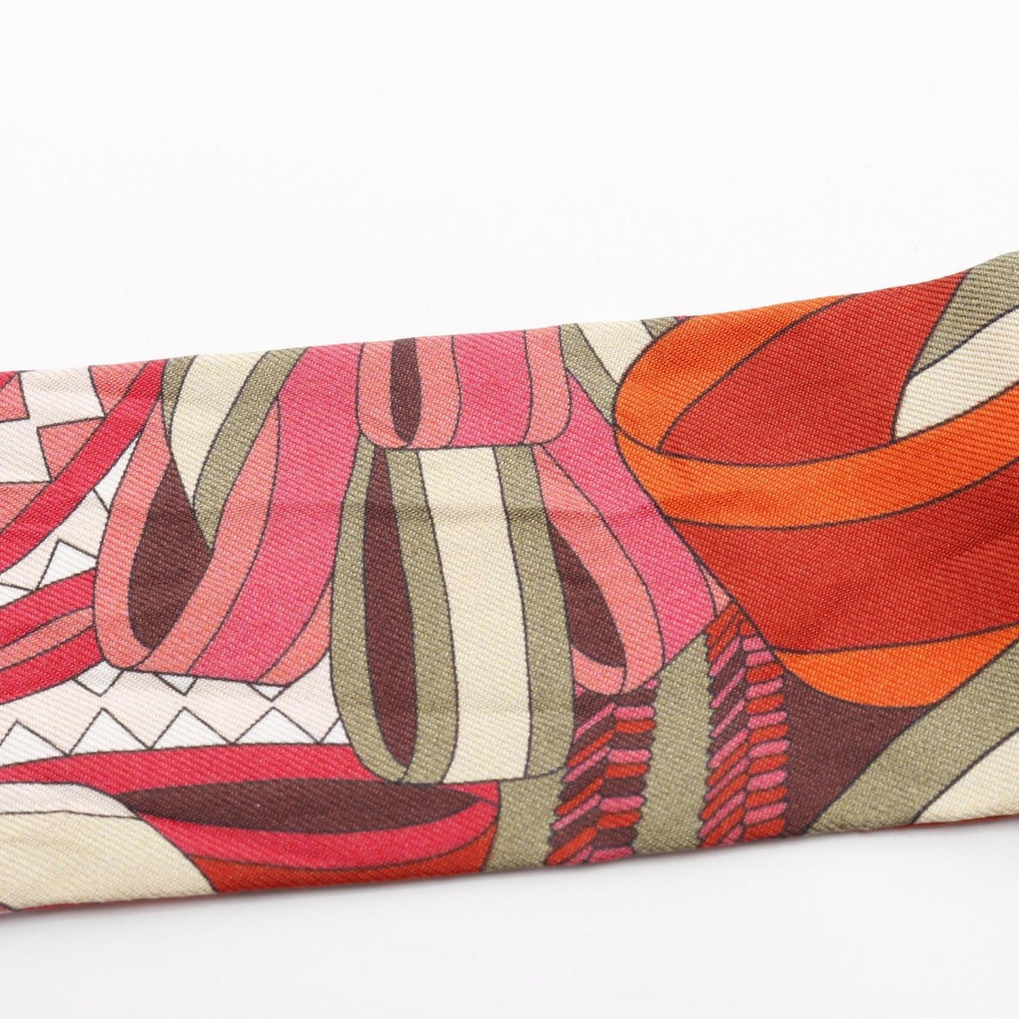 Hermes Herms Les Flots Du Cheval Twilly Silk Scarf