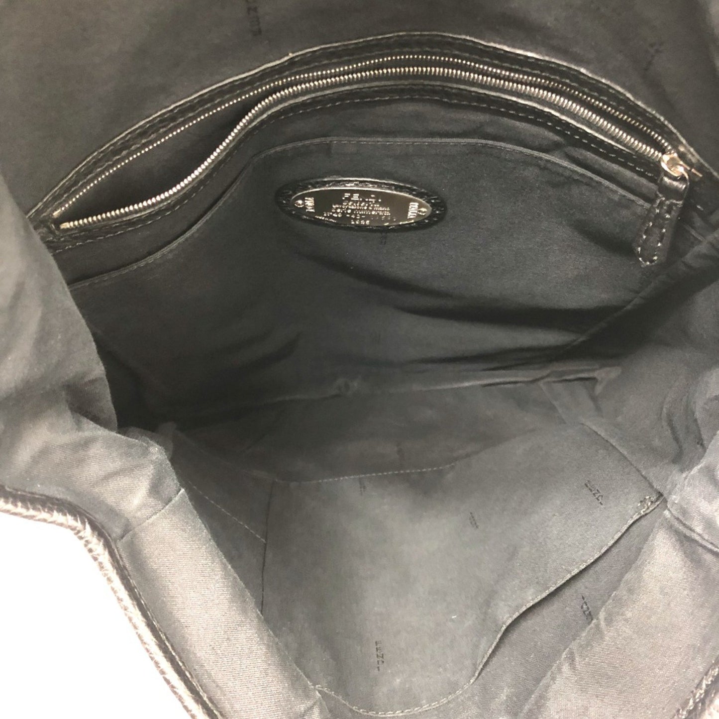 Fendi 7Vz011 Backpack Black Silverhardware
