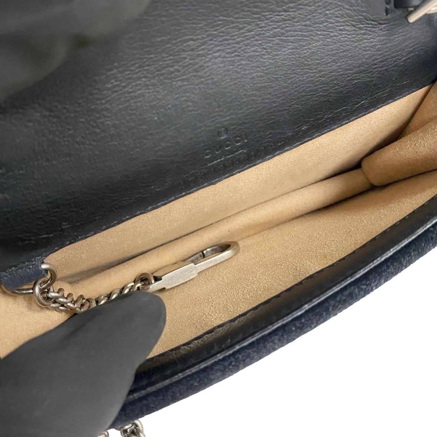 Gucci Dionysus Super Mini Bag Gg Supreme Leather Chain Shoulder Brown 27839