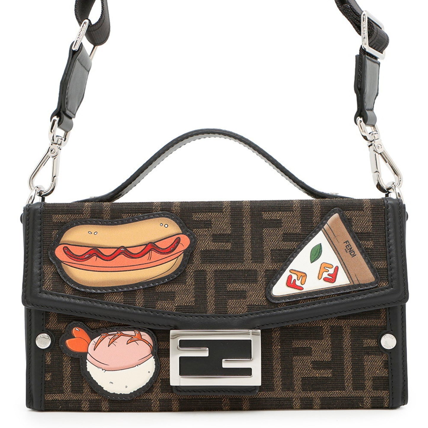Fendi Fendilicious Baguette Soft Trunk Shoulder Bag In Zucca Pattern (7Va565) From The 2024 Winter