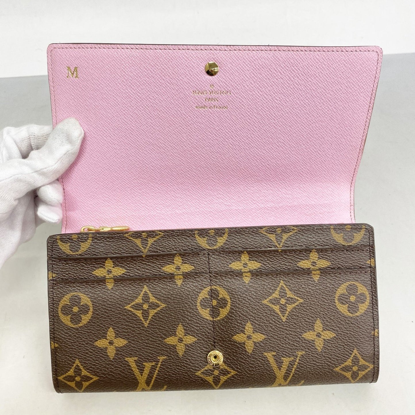 Louis Vuitton Monogram Portefeuille Sarah Long Wallet M62137 Brown