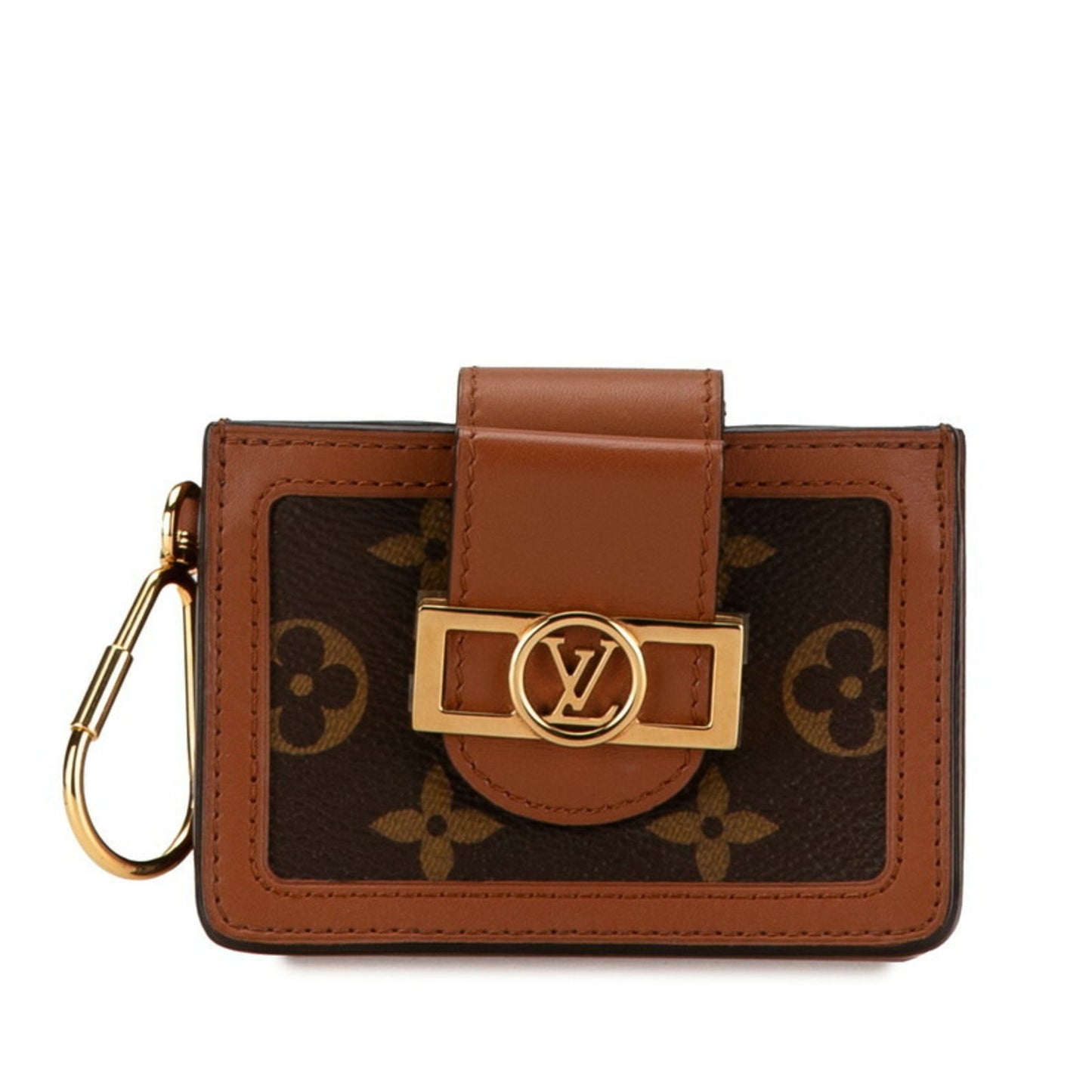 Louis Vuitton Monogram Reverse Dauphine Multicart Card Case M68751 Brown Pvc Leather