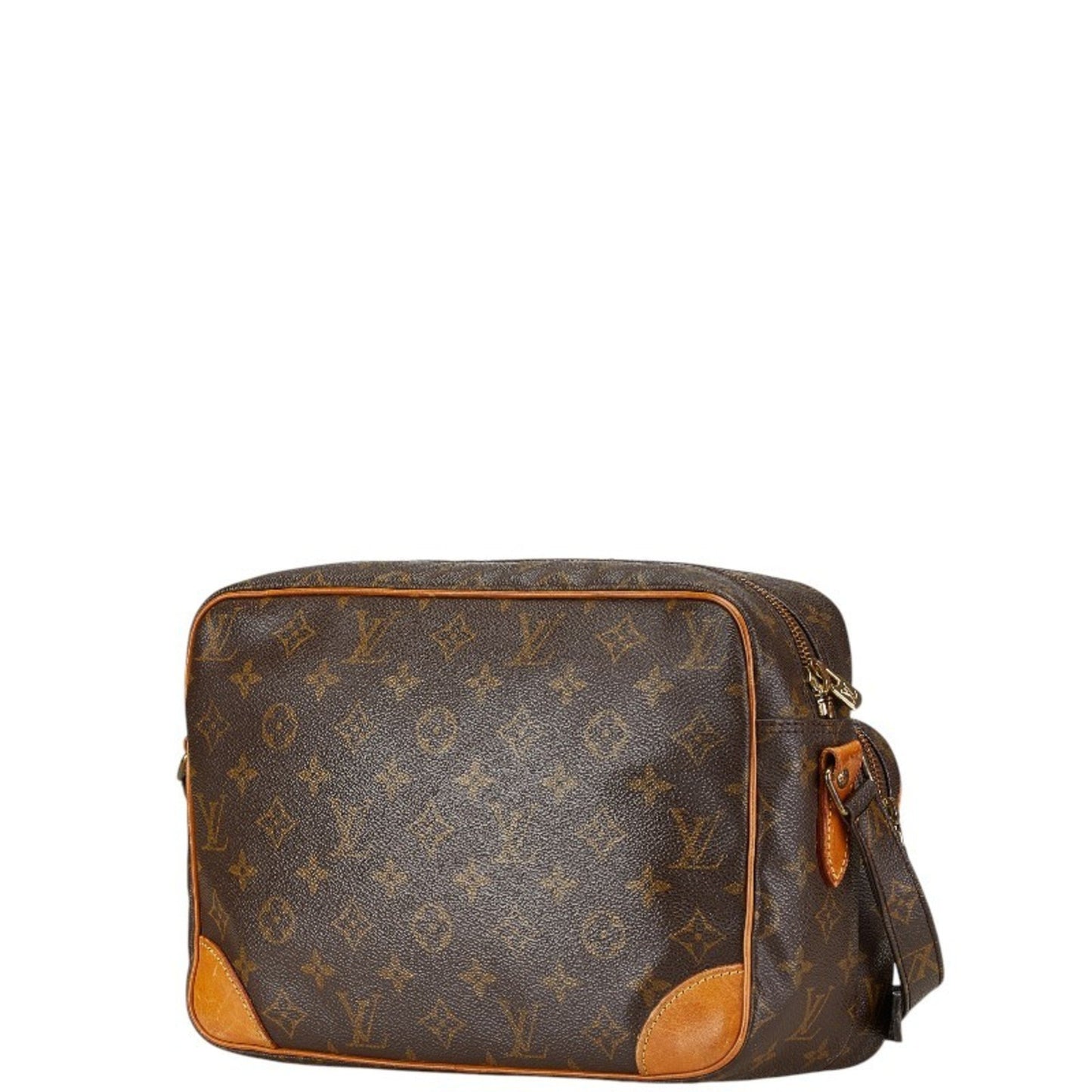Louis Vuitton Monogram Nile Shoulder Bag M45244 Brown Pvc Leather