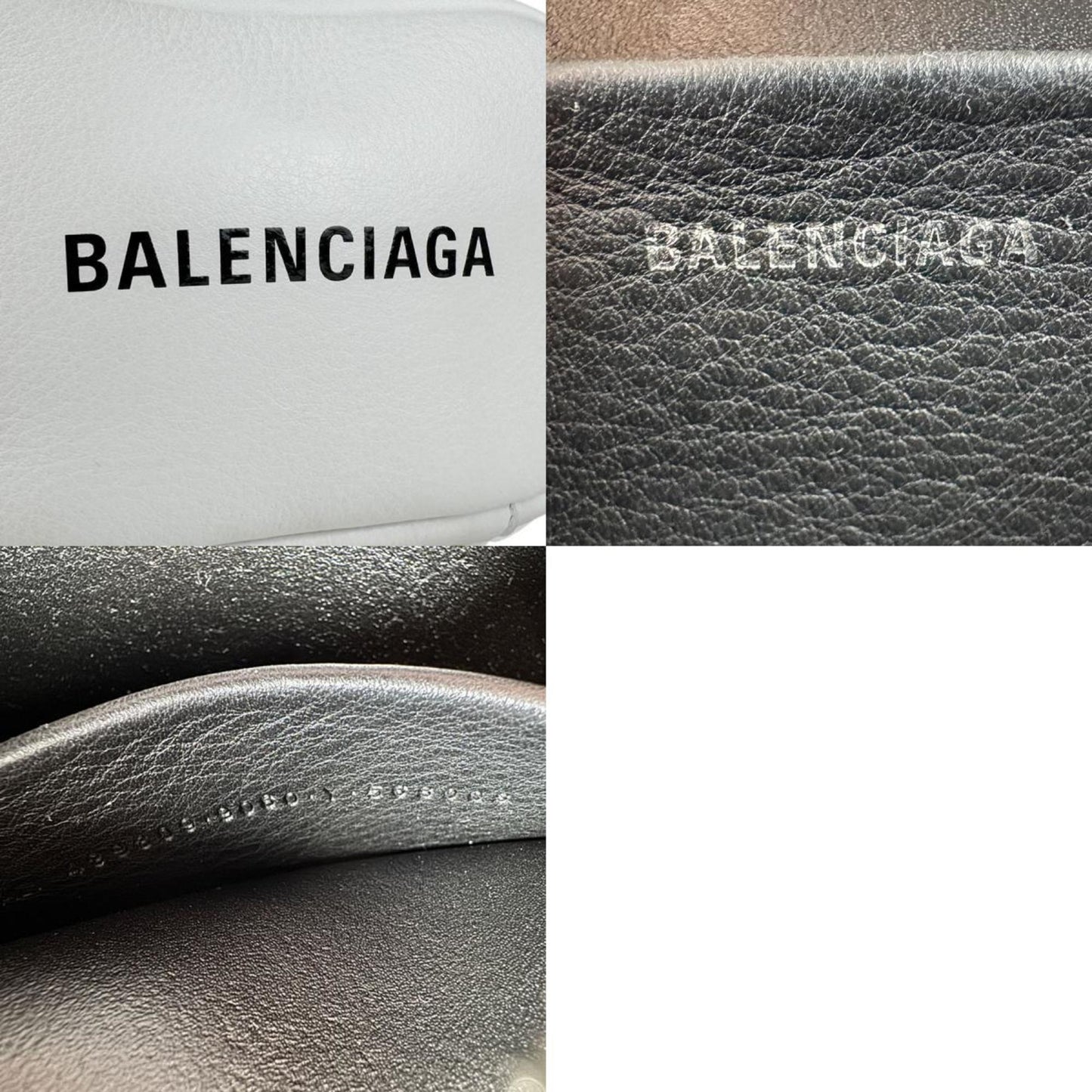 Balenciaga Shoulder Bag Everyday Camera Xs Leather Off-White Silver