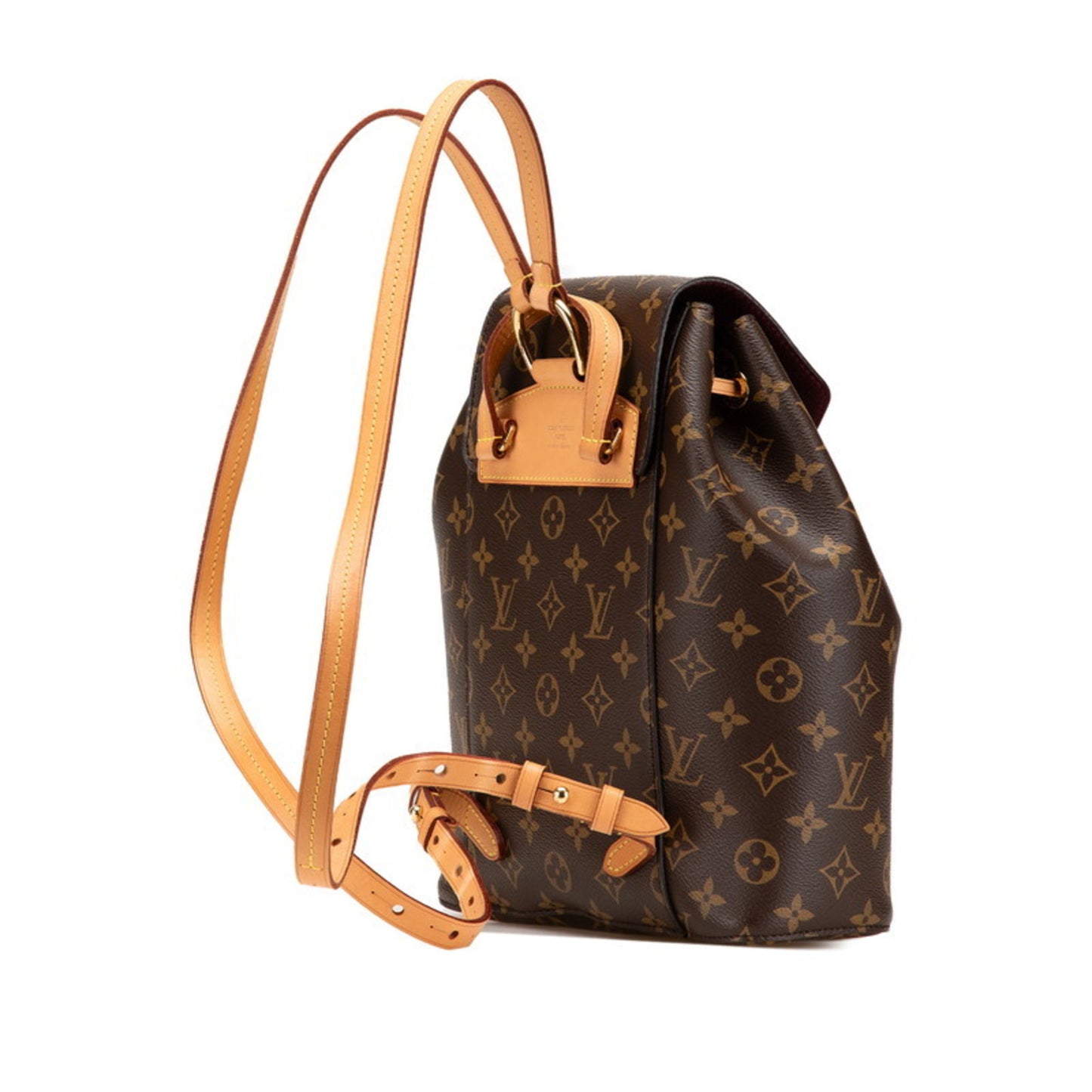 Louis Vuitton Monogram Montsouris Backpack M43431 Brown Pvc Leather