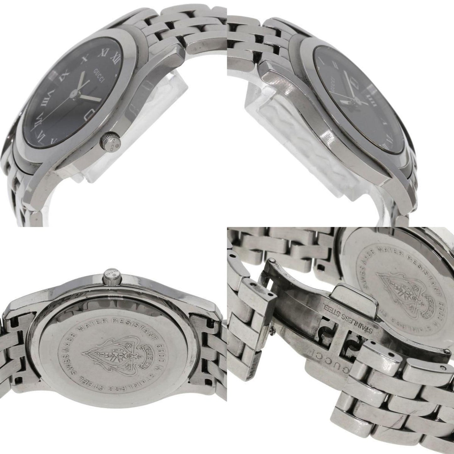 Gucci 5500M Watch Stainless Steel Ss