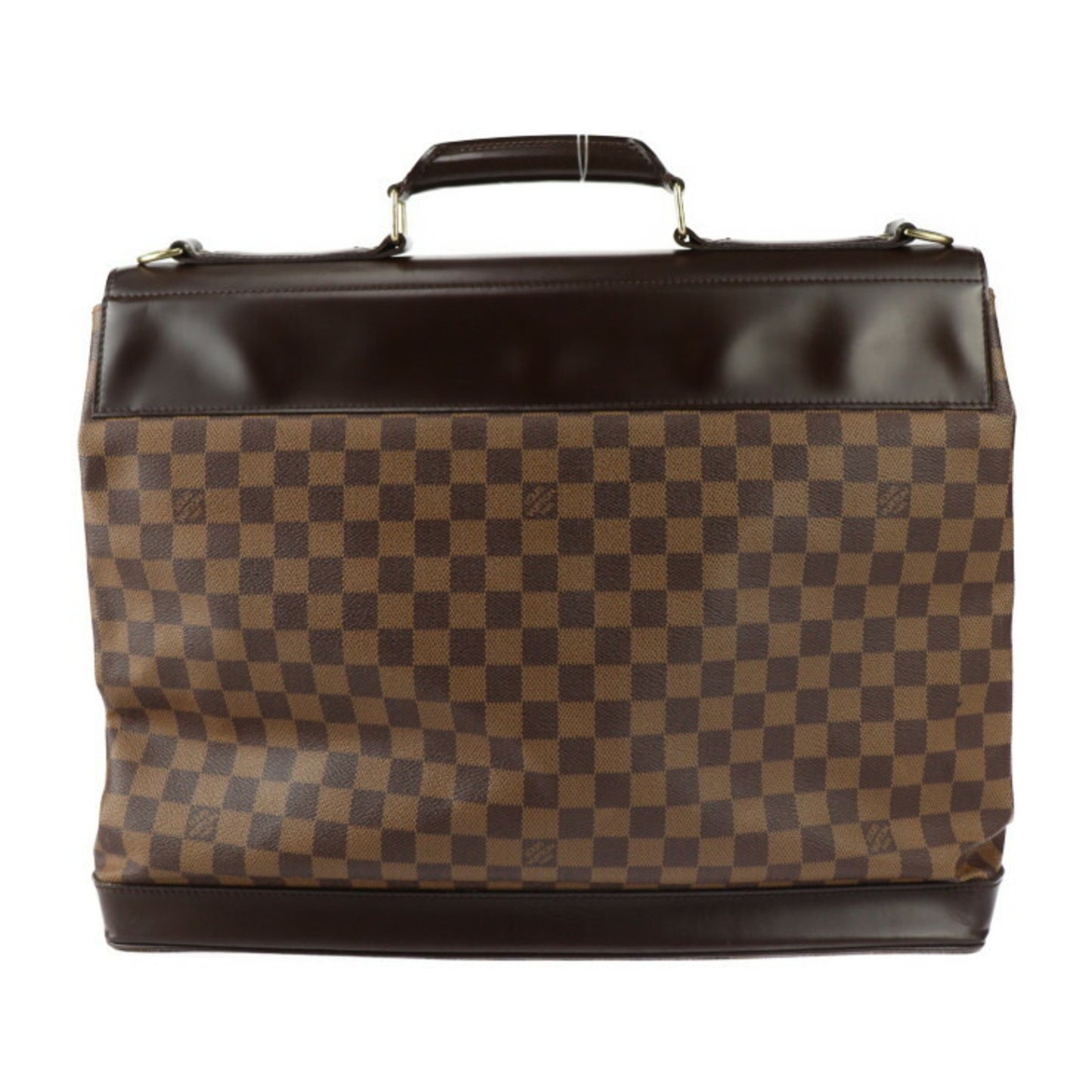 Louis Vuitton Louis Vuitton West End Pm Damier Boston Bag N41130 Calf Ebene Brown Shoulder