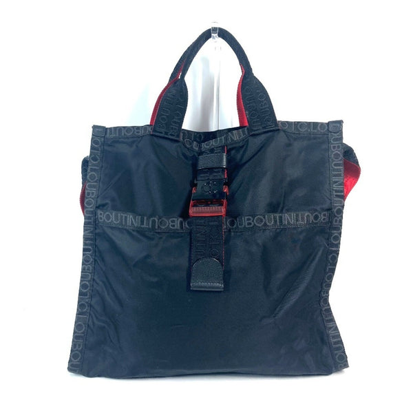 Christian Louboutin Loubiclic Rubiclic 2Way Bag Shoulder Crossbody Tote Nylon