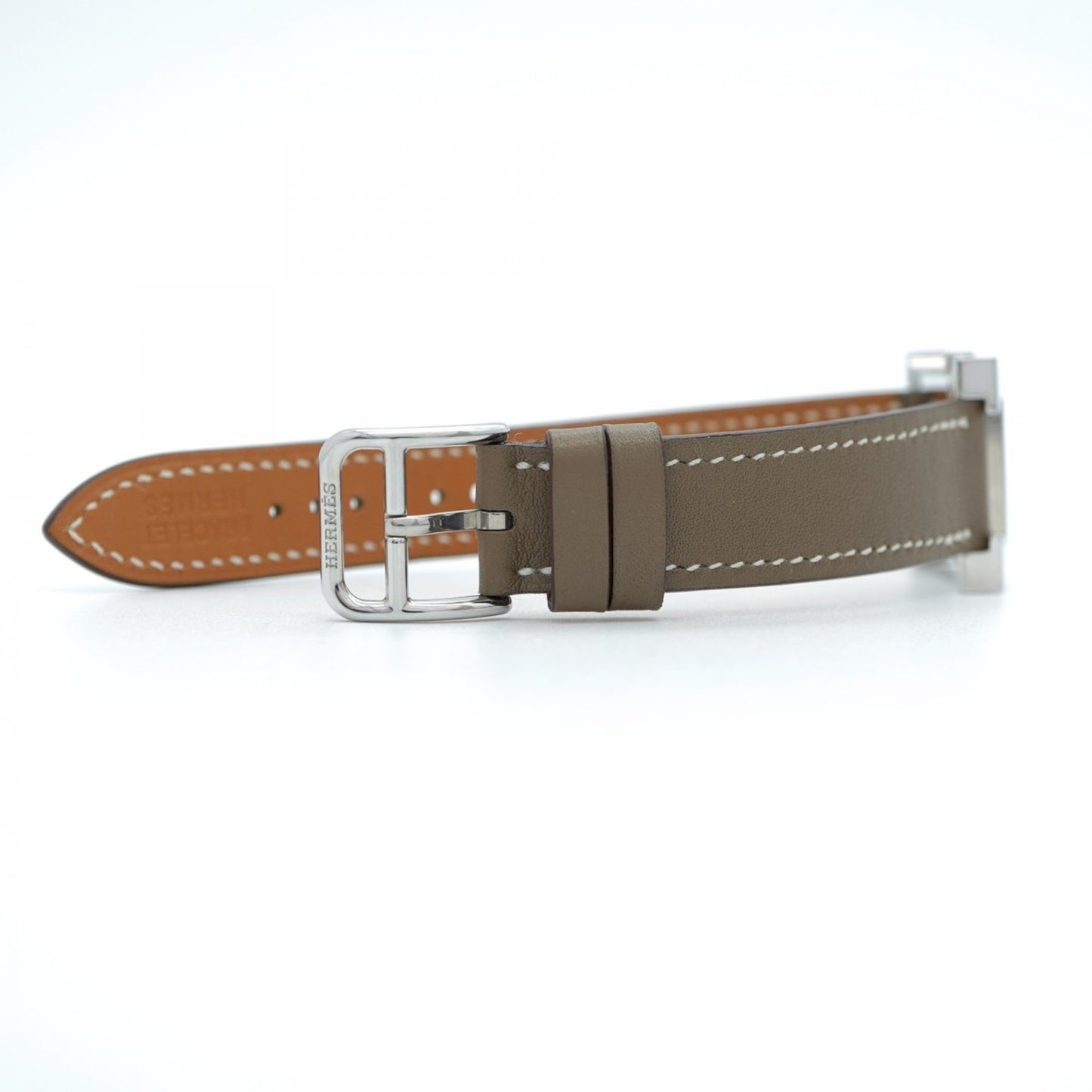 Herms H Watch Hh1.210 White Dial