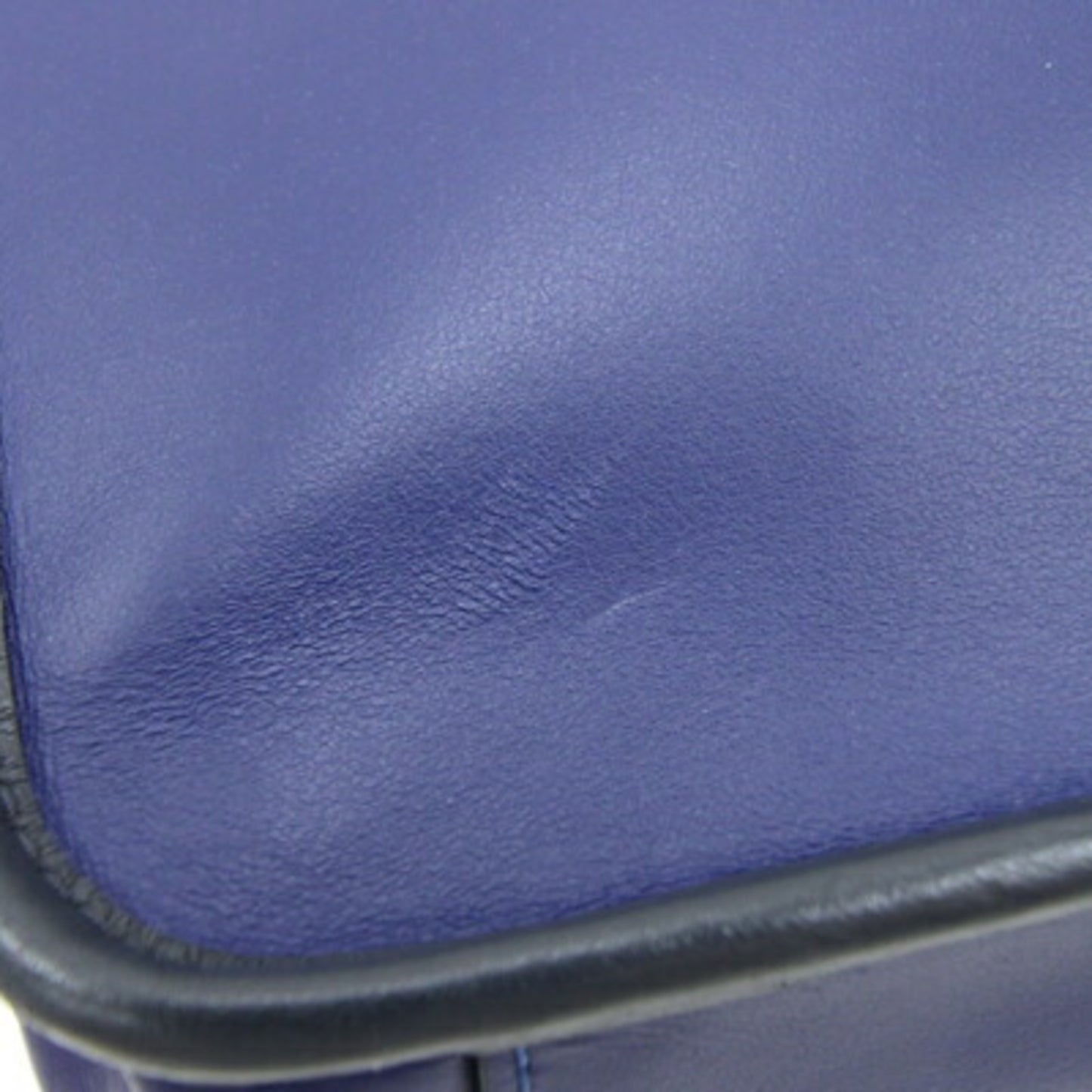 Coach Shoulder Bag Heritage Map C2907 Navy Blue Leather