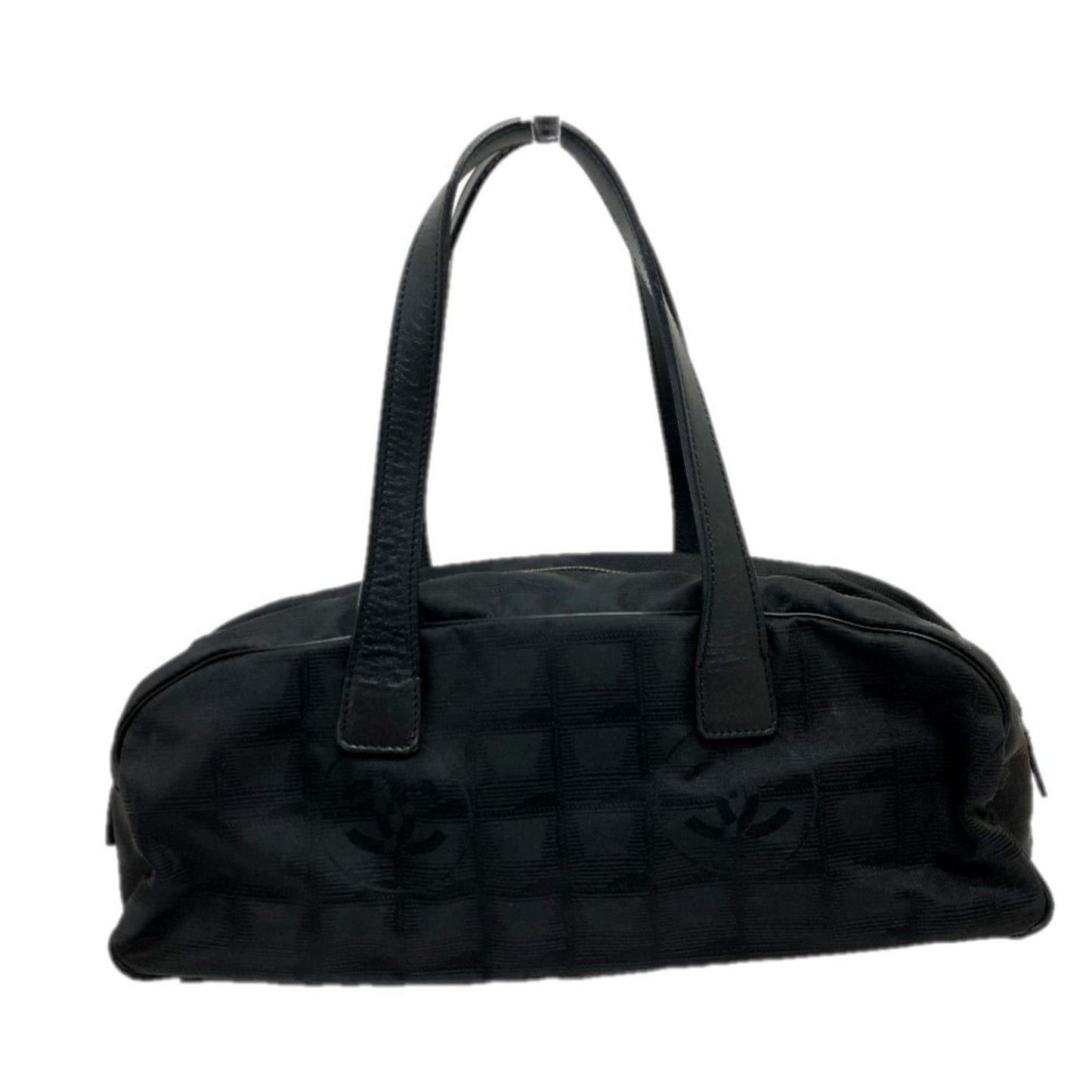 Chanel A15828 New Travel Line Handbag Boston Bag Leather/Nylon