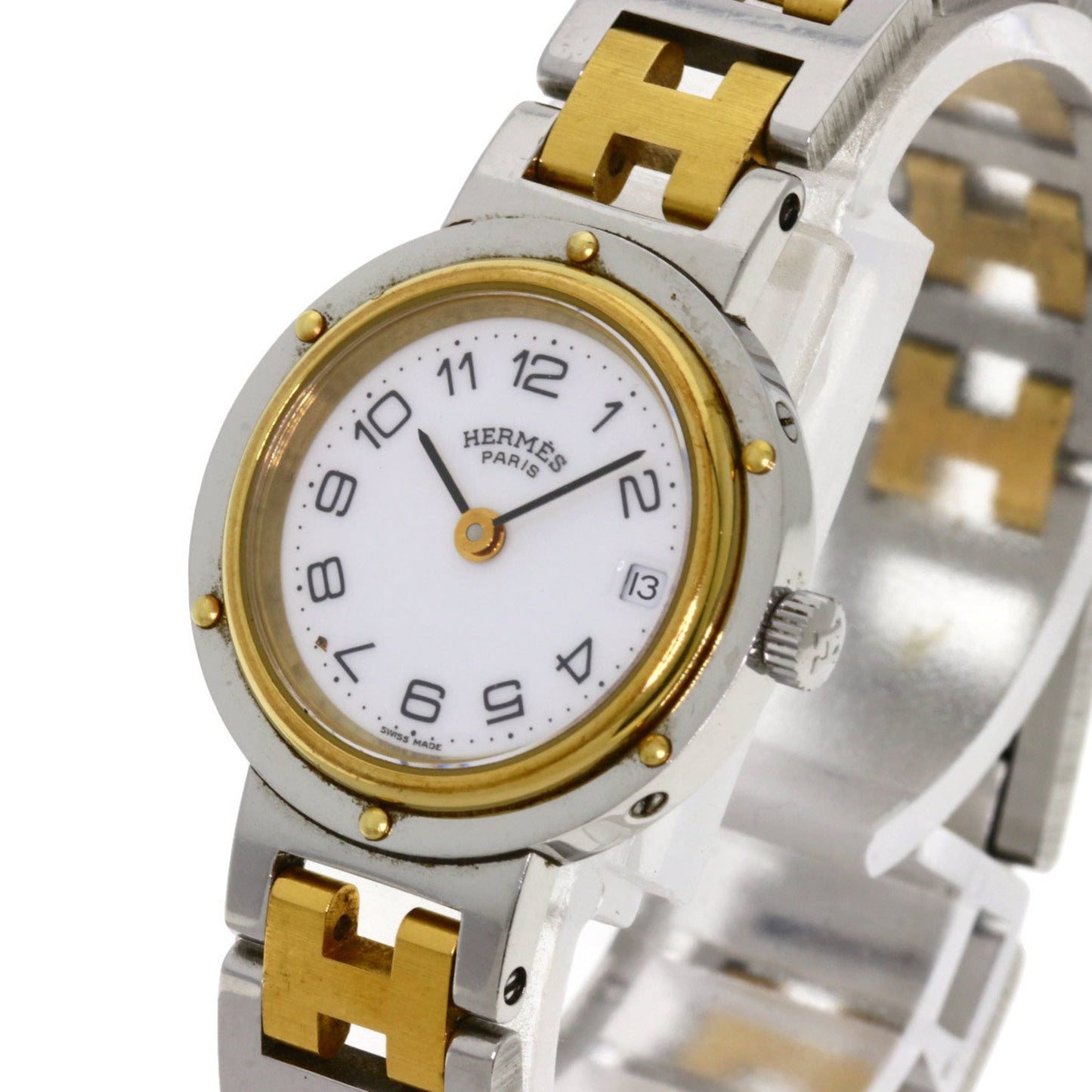Hermes Clipper Watch Stainless Steel Ssxgp