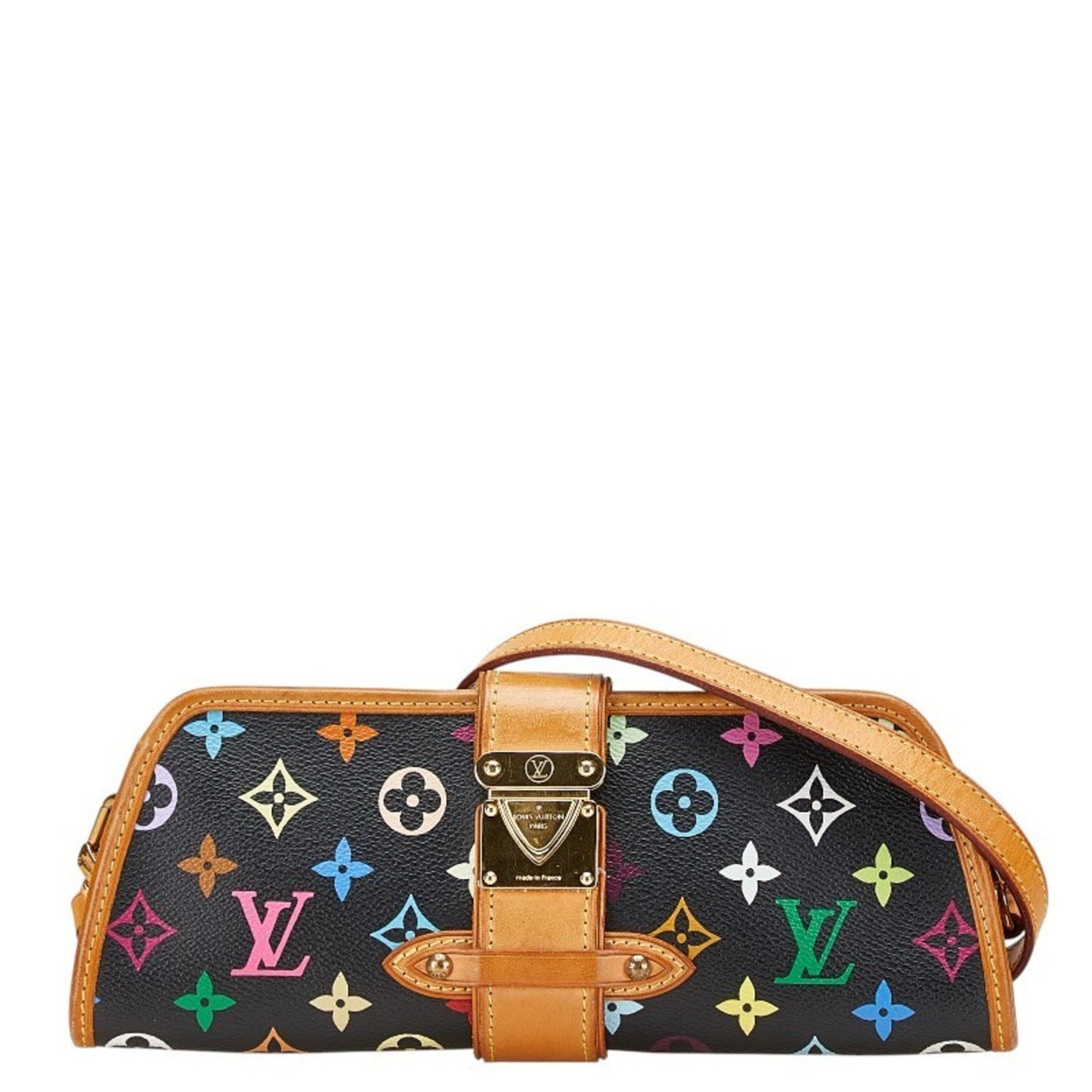 Louis Vuitton Monogram Multicolore Shirley Shoulder Bag M40050 In Black
