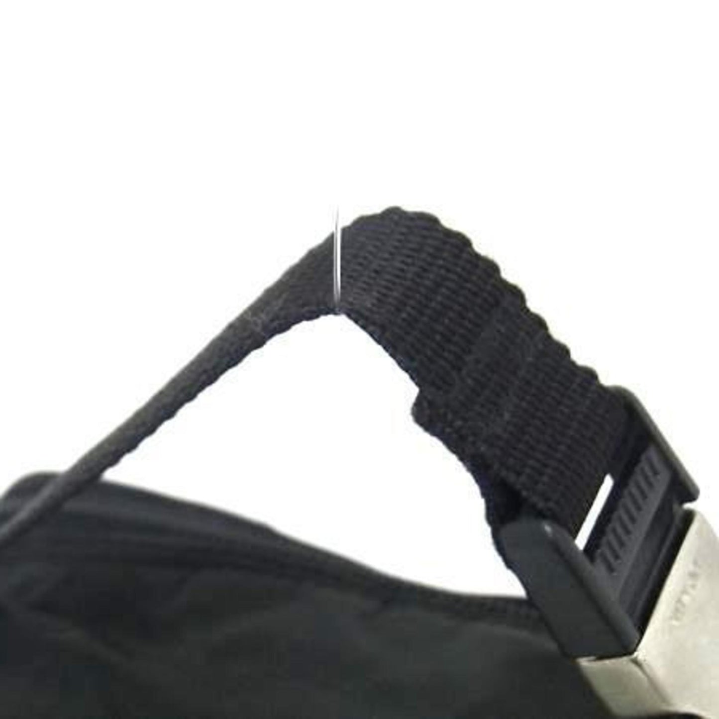 Prada Mv550 3-Way Shoulder Bag/Waist Bag In Black Nylon With Triangular Plates For Men And Women