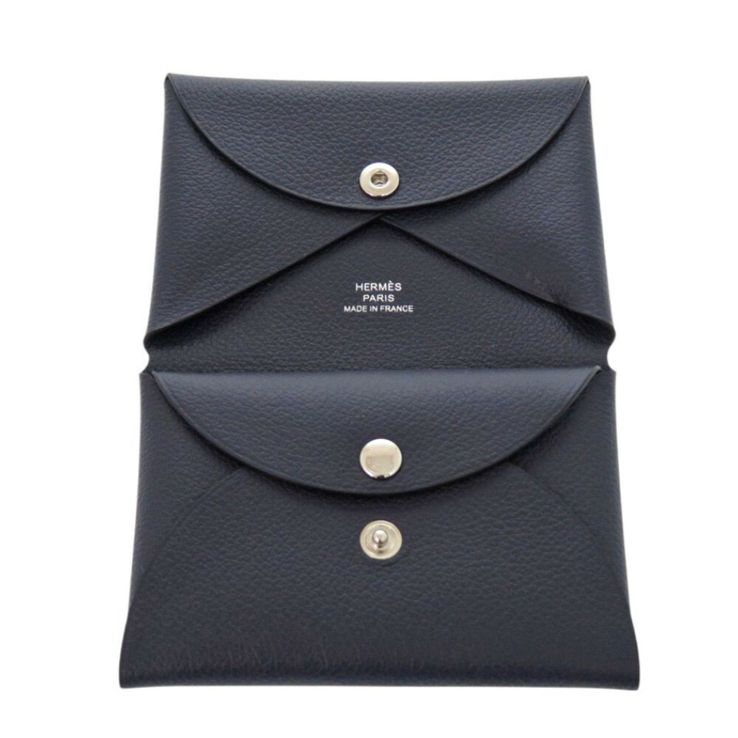 Hermes Calviduo Evercolor Bleu De Plus W Stamp (2024) Card Case Blue 1004Hermes