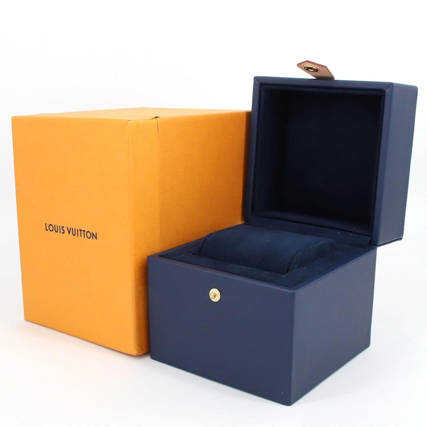 Louis Vuitton Tambour Moon Dual Time Qa105 Ss Wristwatch Quartz
