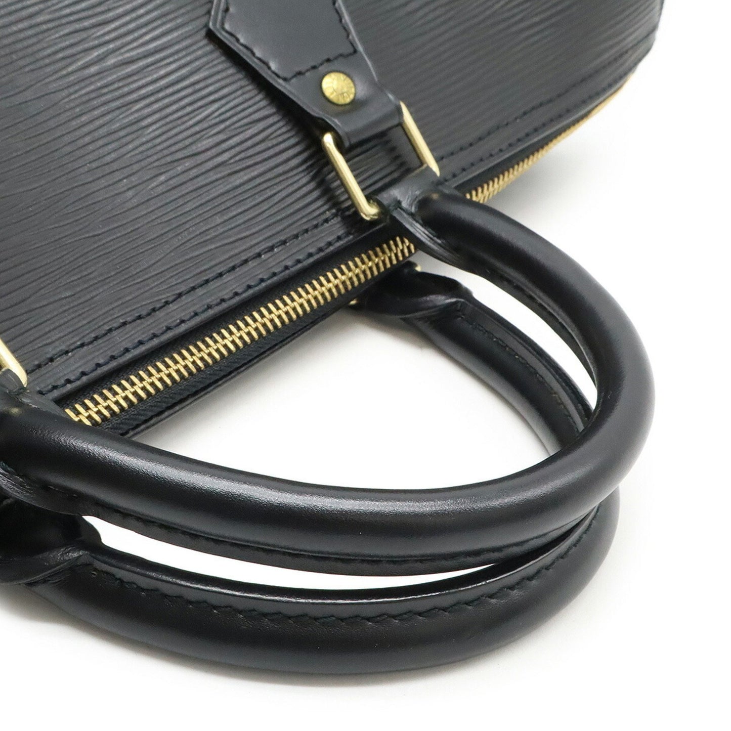 Louis Vuitton Epi Speedy 35 Handbag/Boston Bag In Leather Noir And Black
