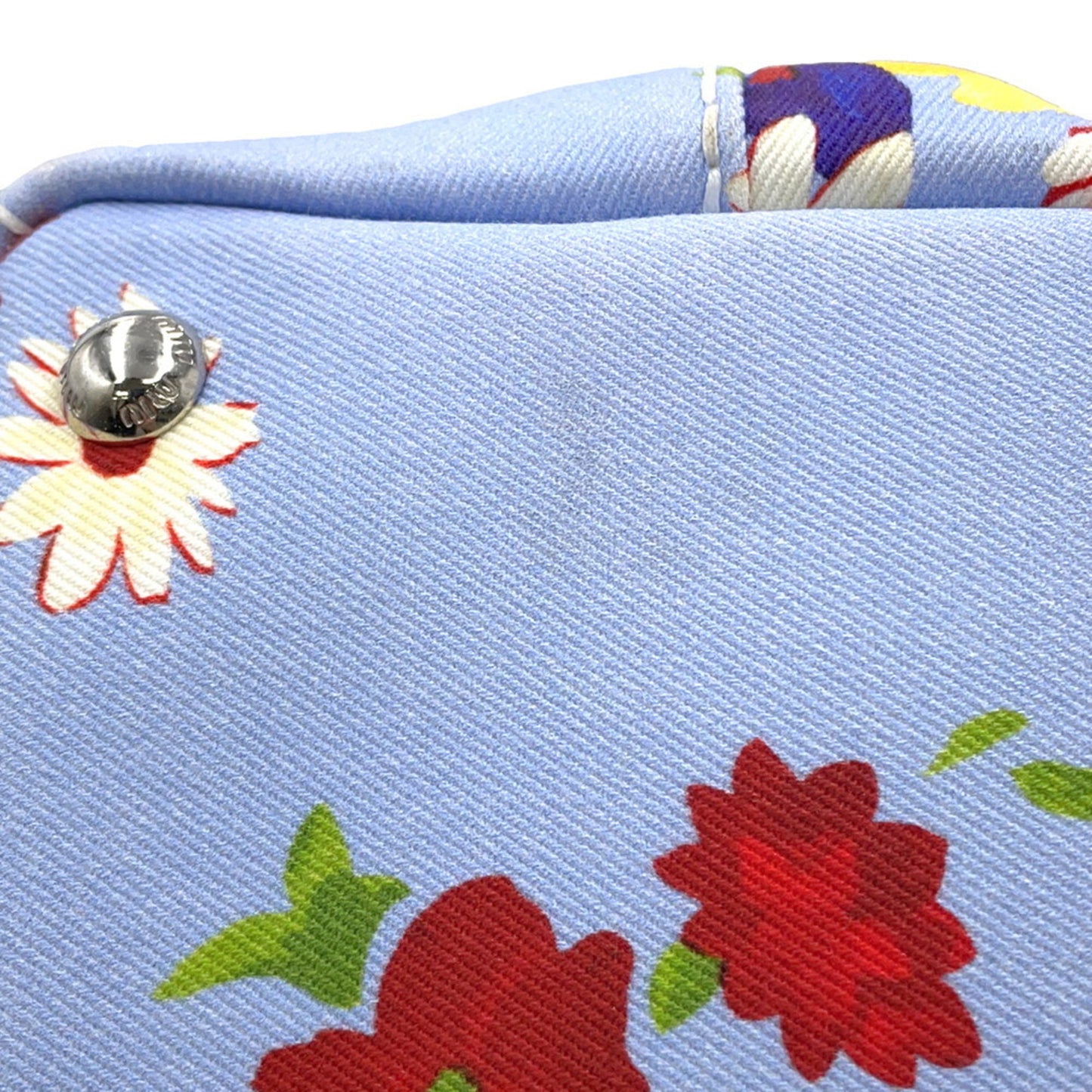 Miu Miu Miu Flower Canvas Handbag 5Bg439 2-Way