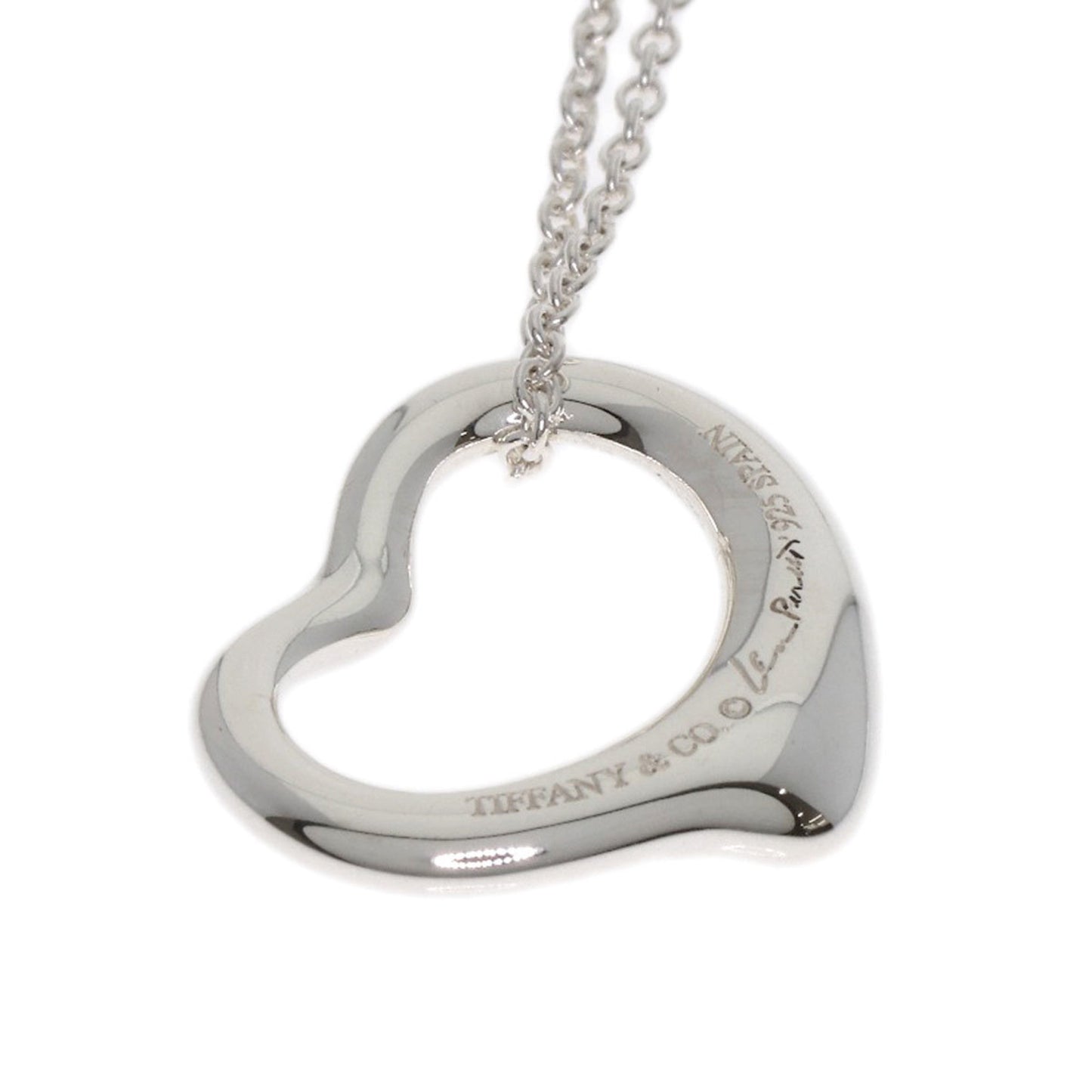 Tiffany & Co. Open Heart Necklace In Silver