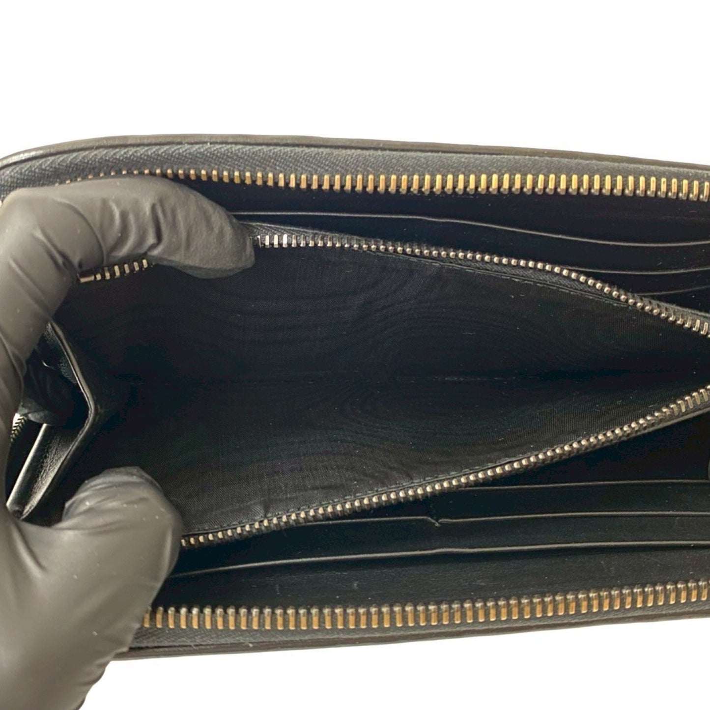 Bottega Veneta Intrecciato Round Zip Leather Long Wallet With Bill Compartment