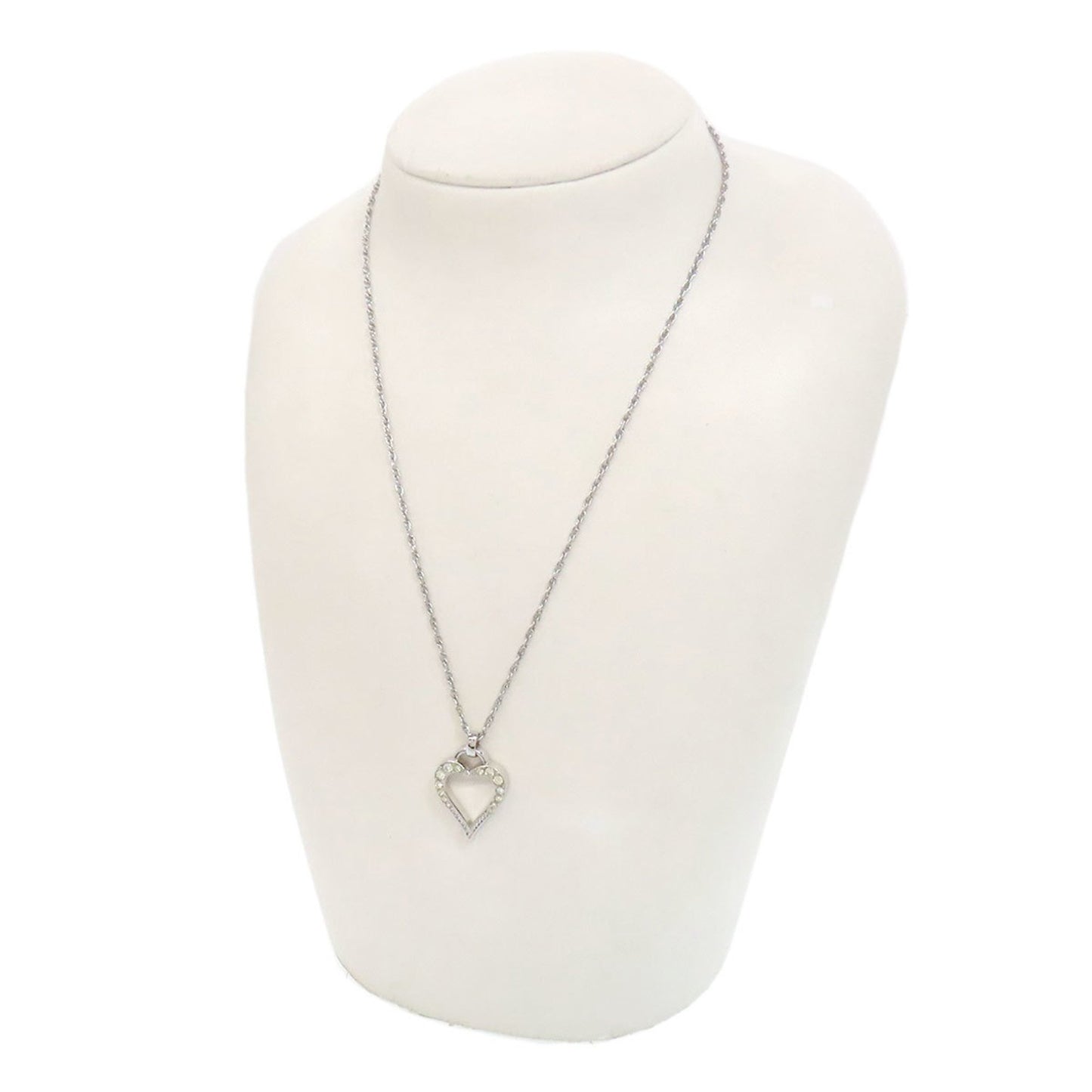 Christian Dior Heart Rhinestone Necklace
