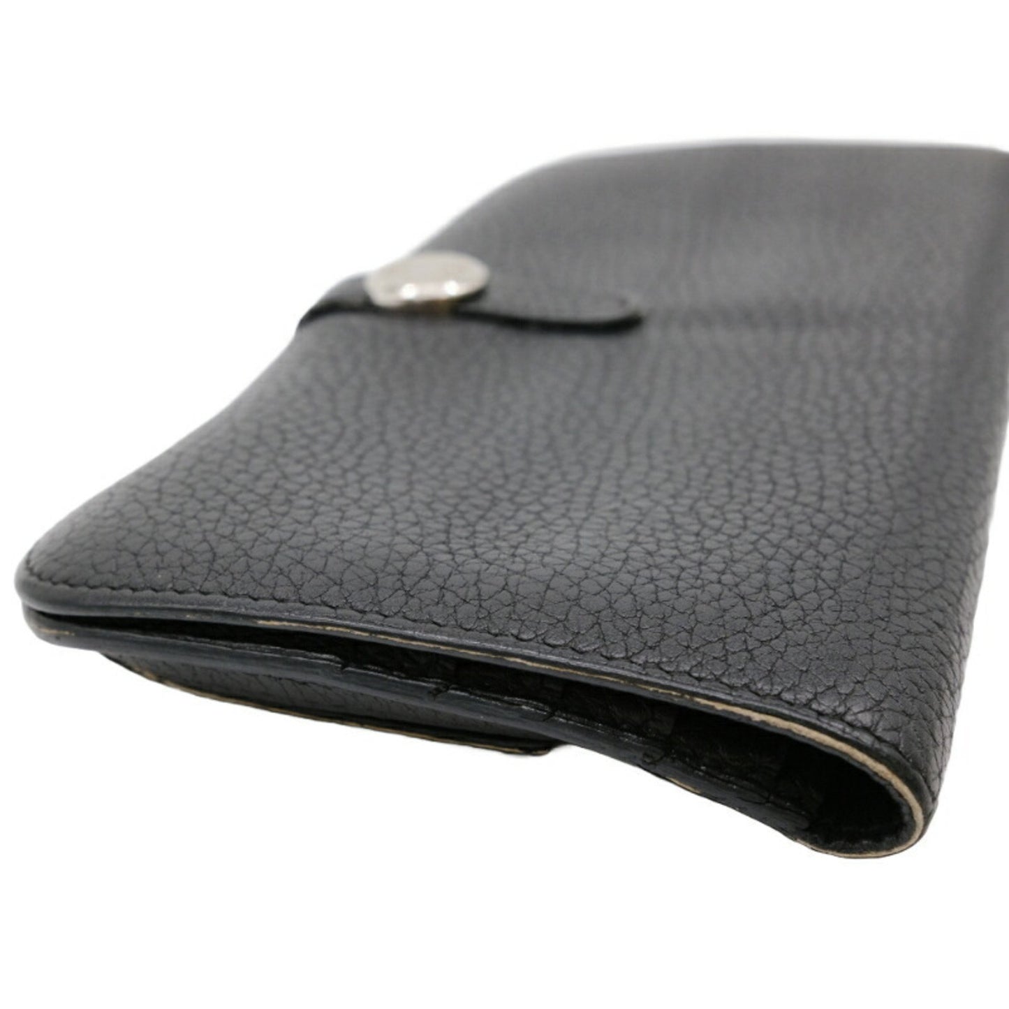 Hermes Dogon Long Wallet Togo Leather Black
