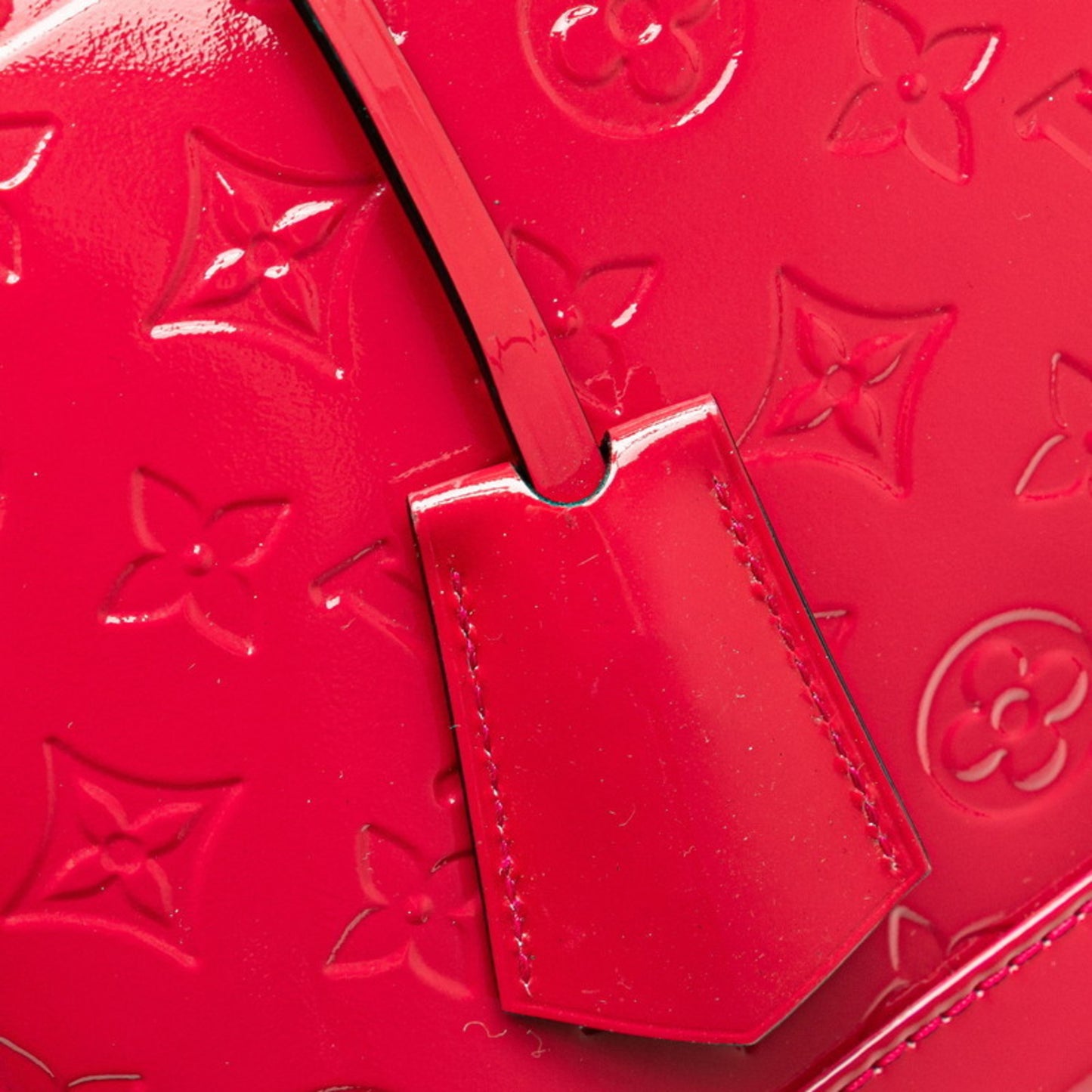 Louis Vuitton Monogram Vernis Alma Pm Handbag M91693 Rouge Grenadine Red Patent Leather