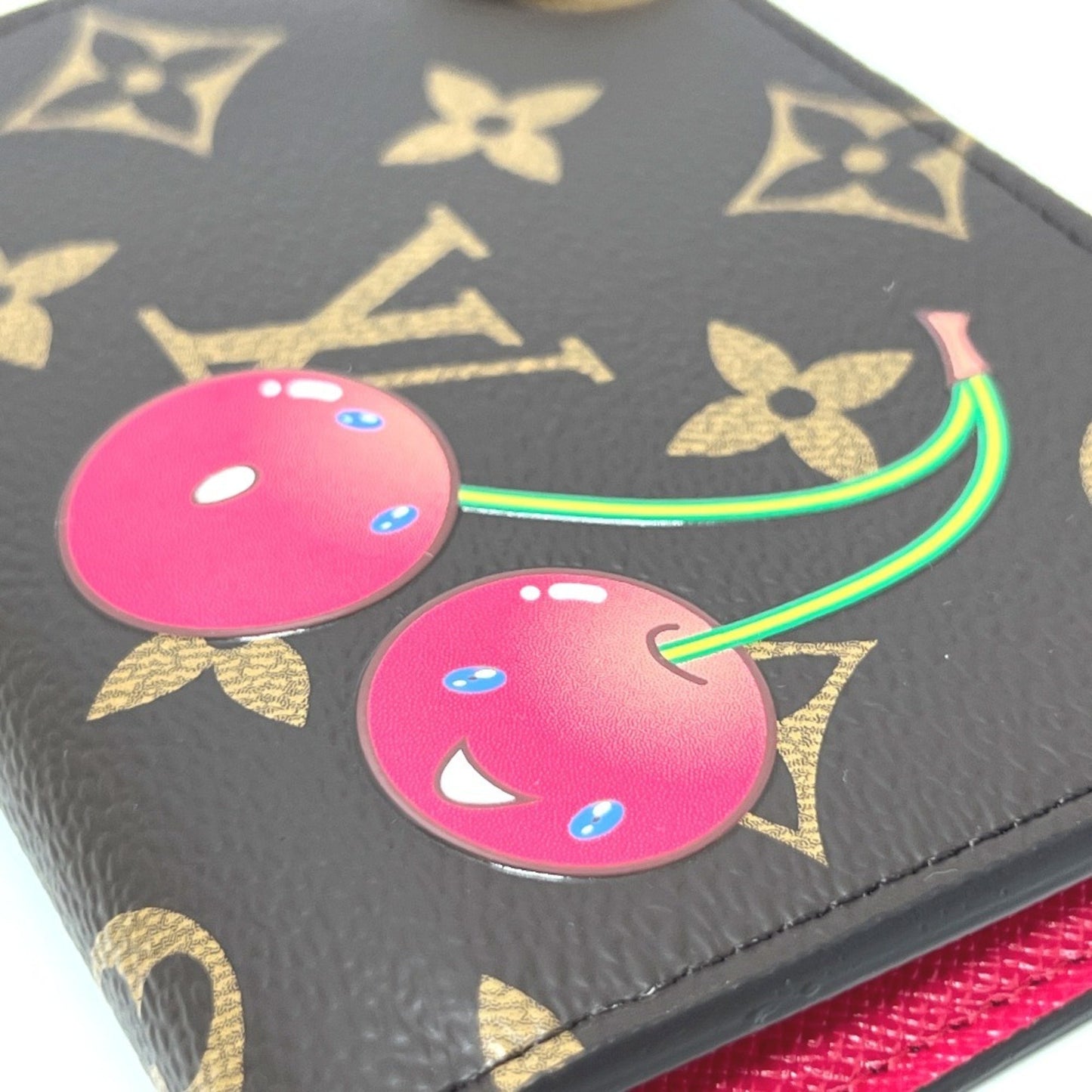 Louis Vuitton M13420 Takashi Murakami Collaboration Monogram Lv X Tm Portefeuille Lisa Cherry
