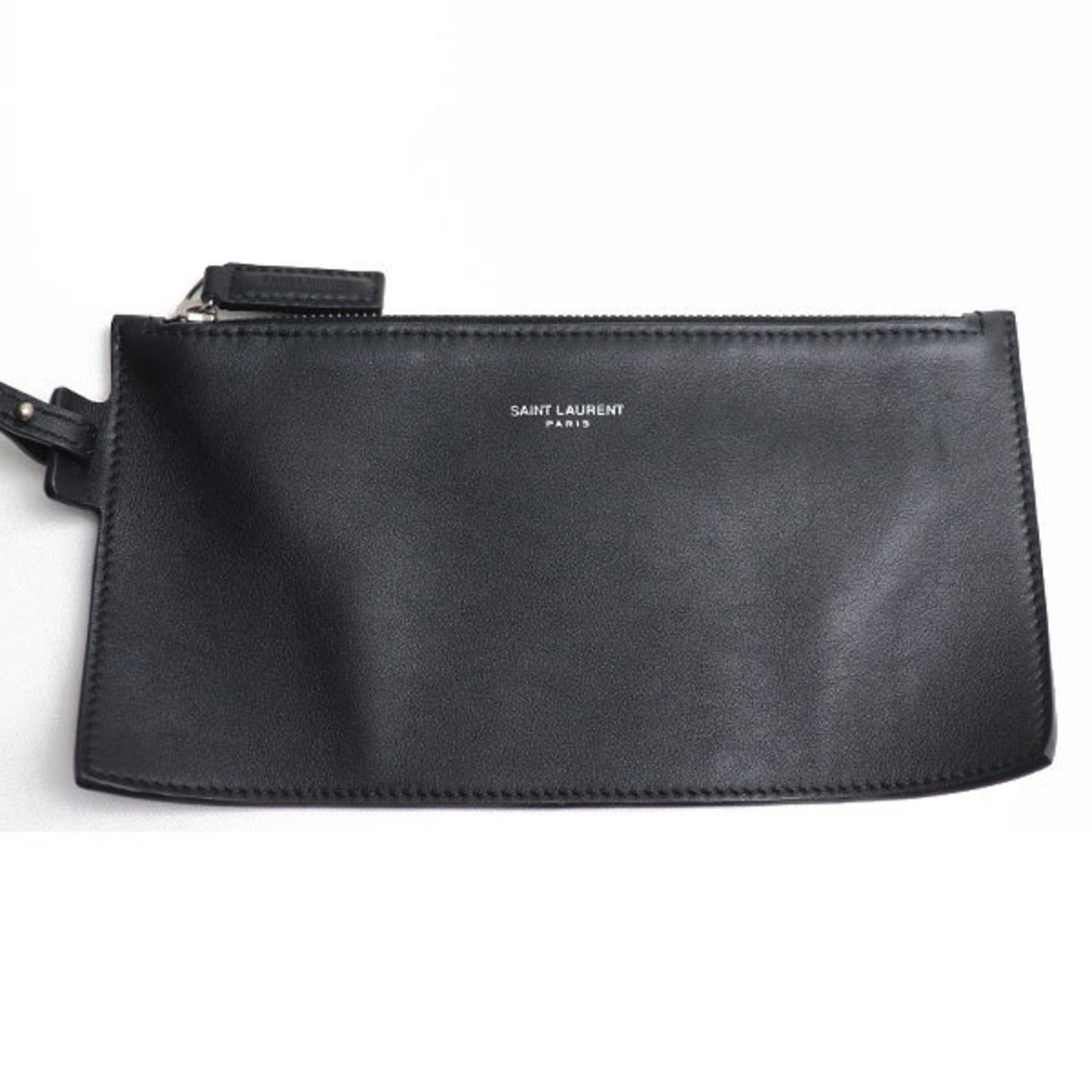 Yves Saint Laurent Rive Gauche Shoulder Bag White Black 669299-Faaaz-9024