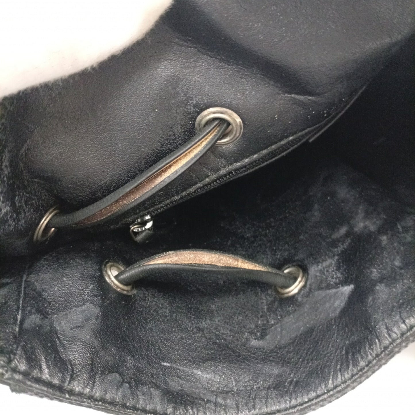 Gucci 001 3748 Handbag Gg Canvas Leather Black Ja-25117