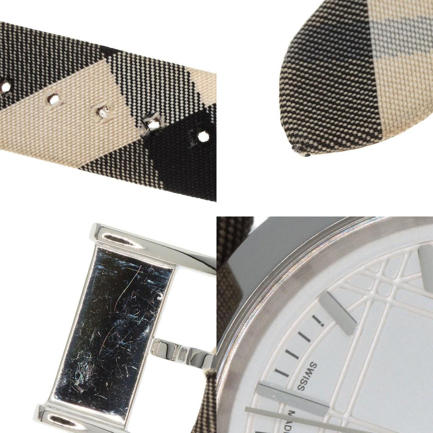 Burberry Bu1386 Watch Stainless Steel Leather