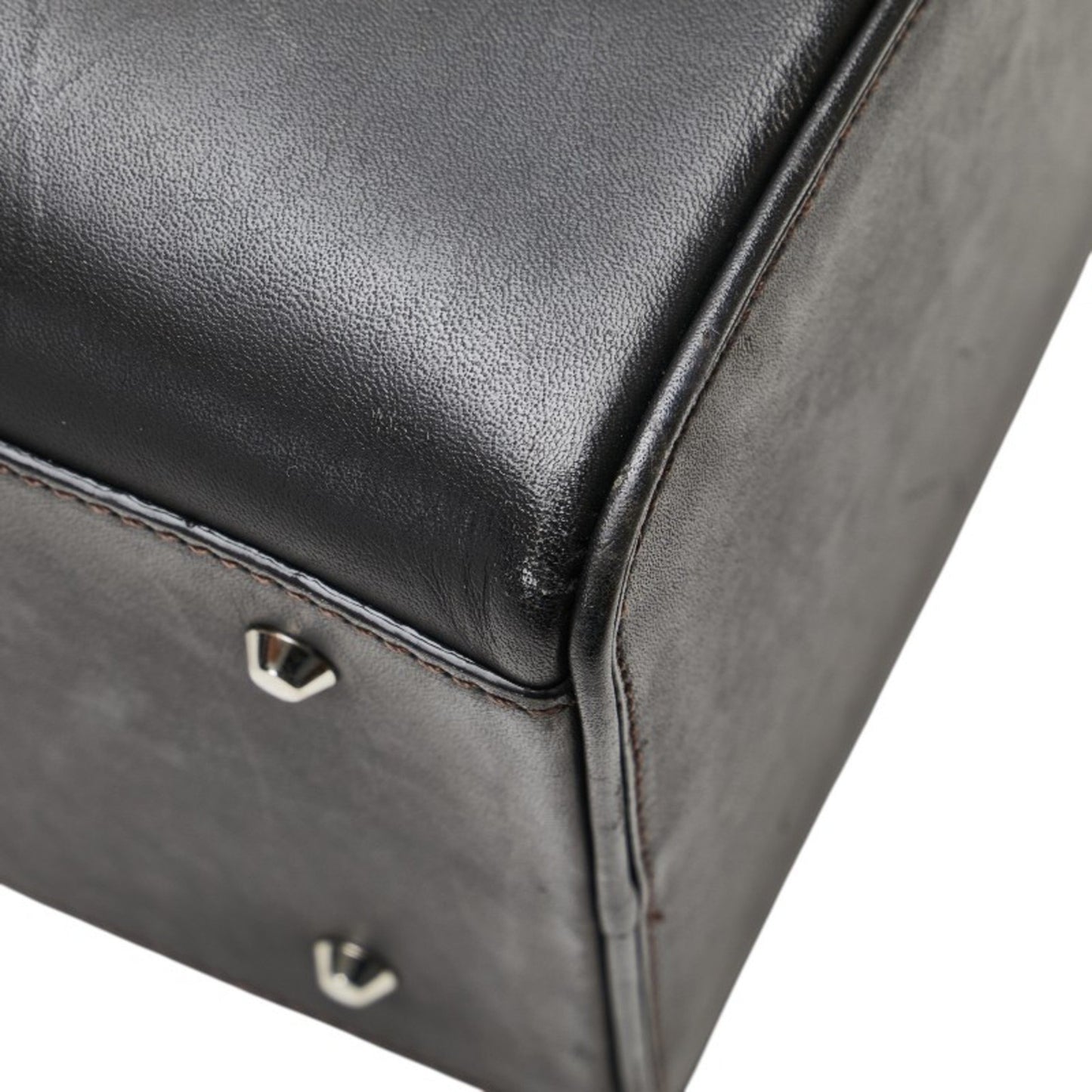 Burberry Nova Check Mini Boston Bag In Black Leather