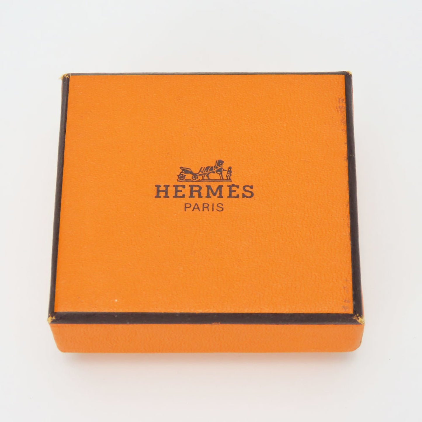 Hermes Scarf Ring Chaine D'Ancre Metal Silver Accessory