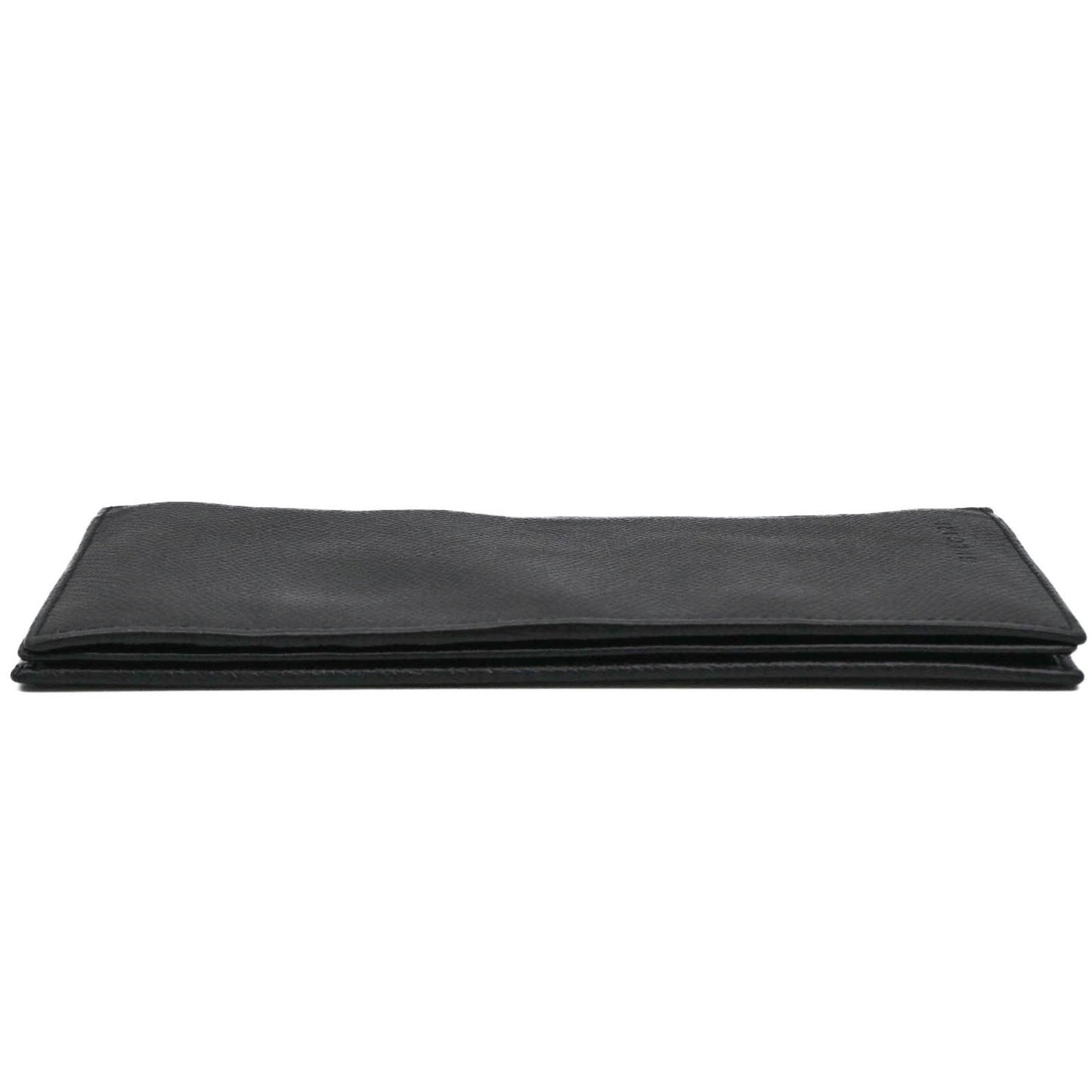 Bvlgari Classico Long Wallet Billfold Black Leather