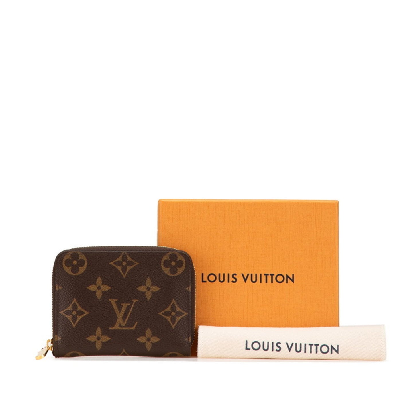 Louis Vuitton Monogram Zippy Coin Purse M60067 Brown Leather