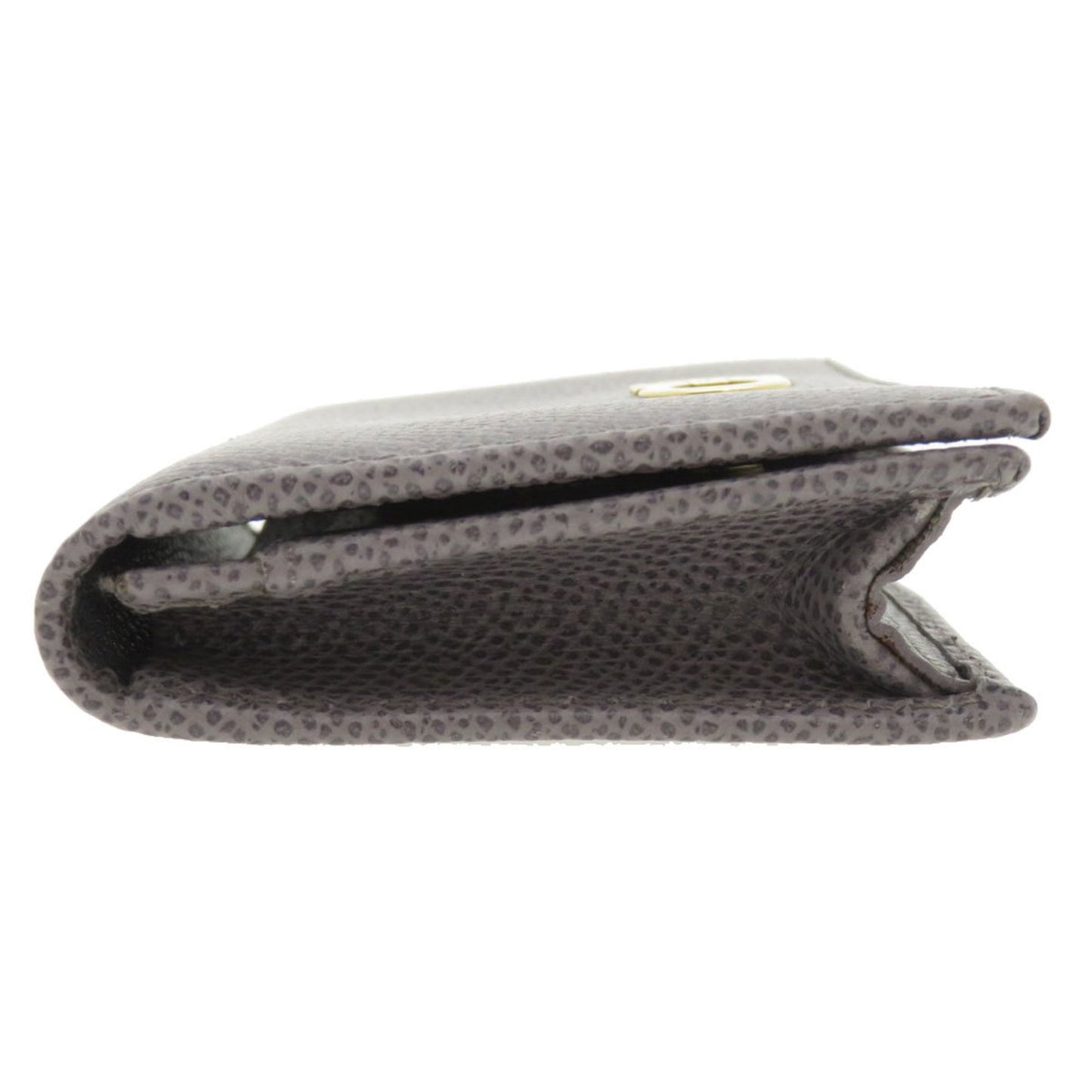 Salvatore Ferragamo Gancini Business Card Holder Case Calf Leather