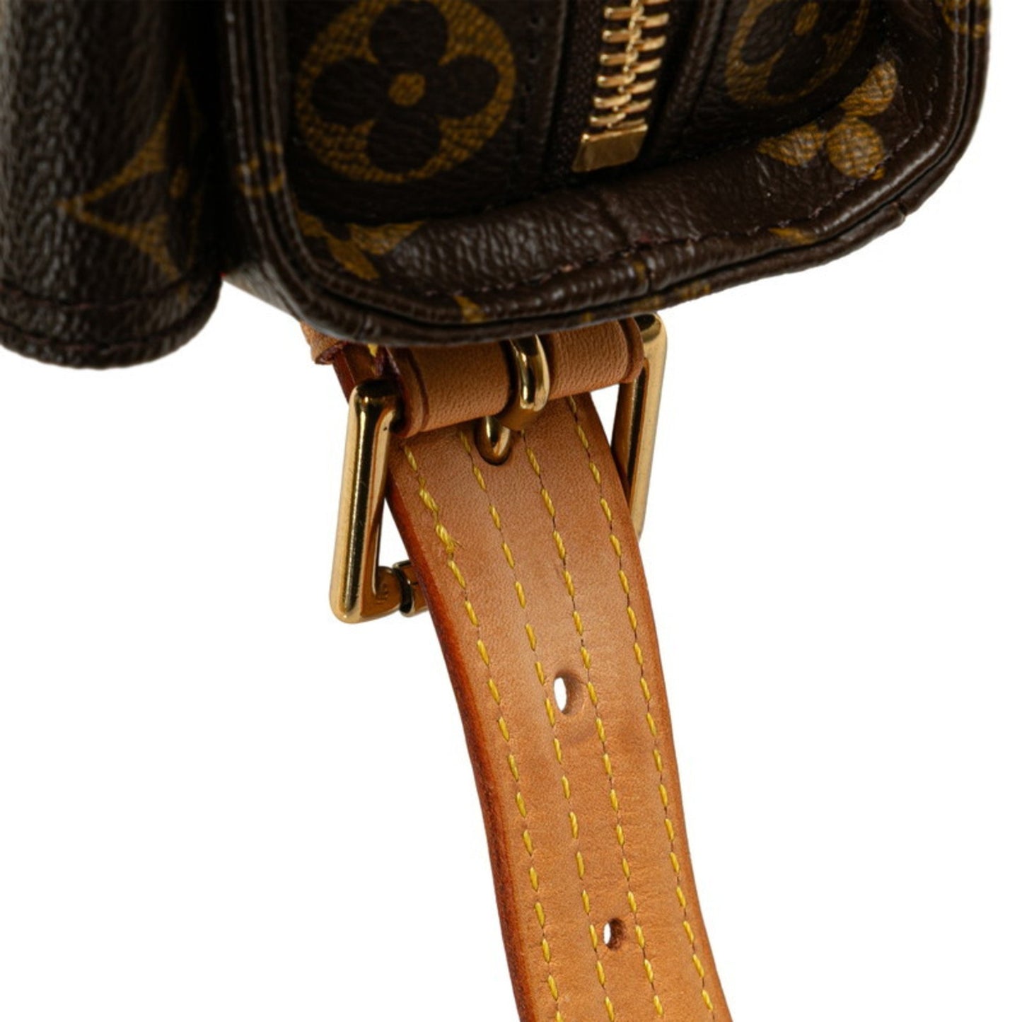 Louis Vuitton Monogram Viva Cite Mm One-Shoulder Bag M51164 Brown Pvc Leather