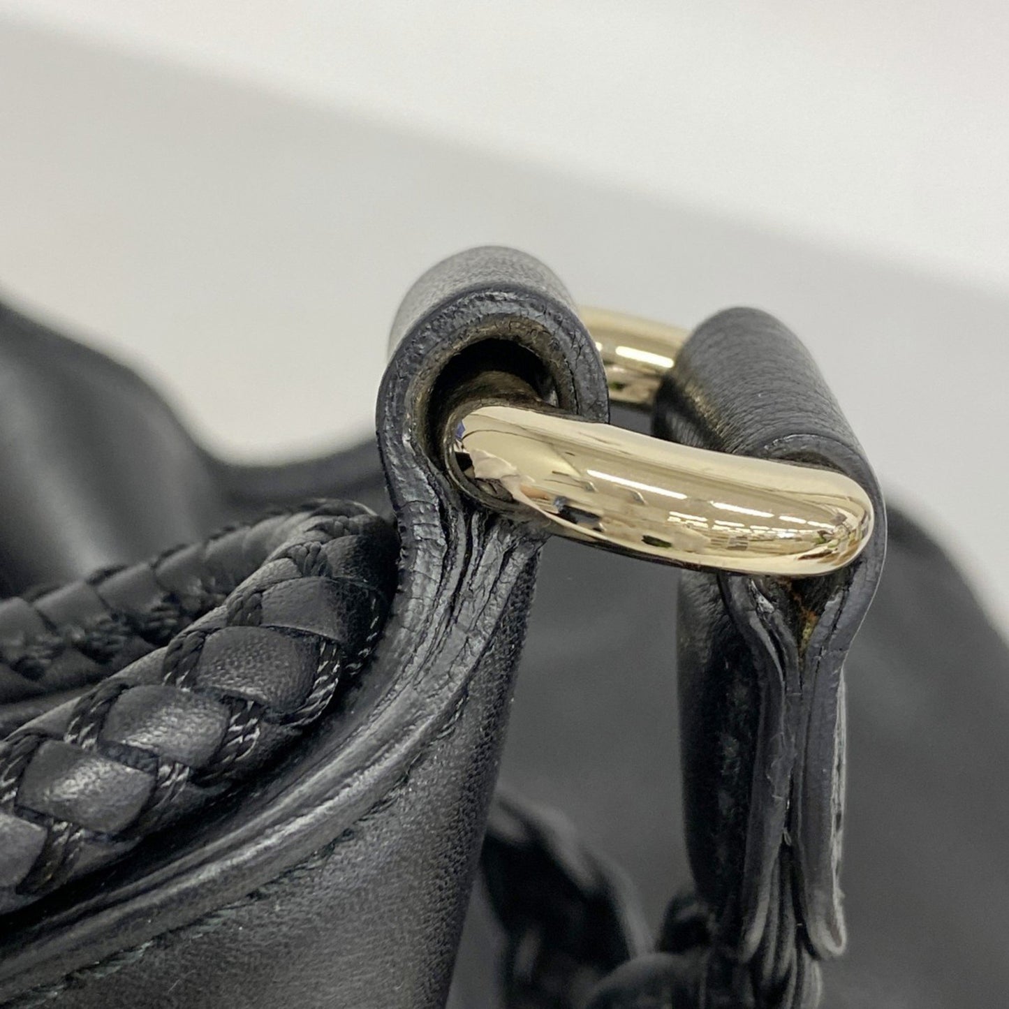 Gucci Marrakech Shoulder Bag 257029 Leather Black