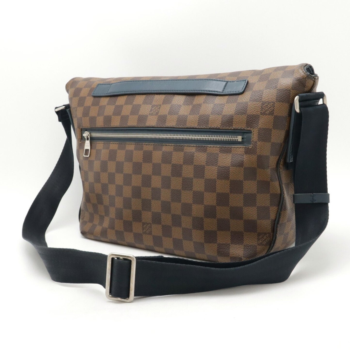 Louis Vuitton Damier Sprinter Mm Shoulder Bag Brown Navy N41254