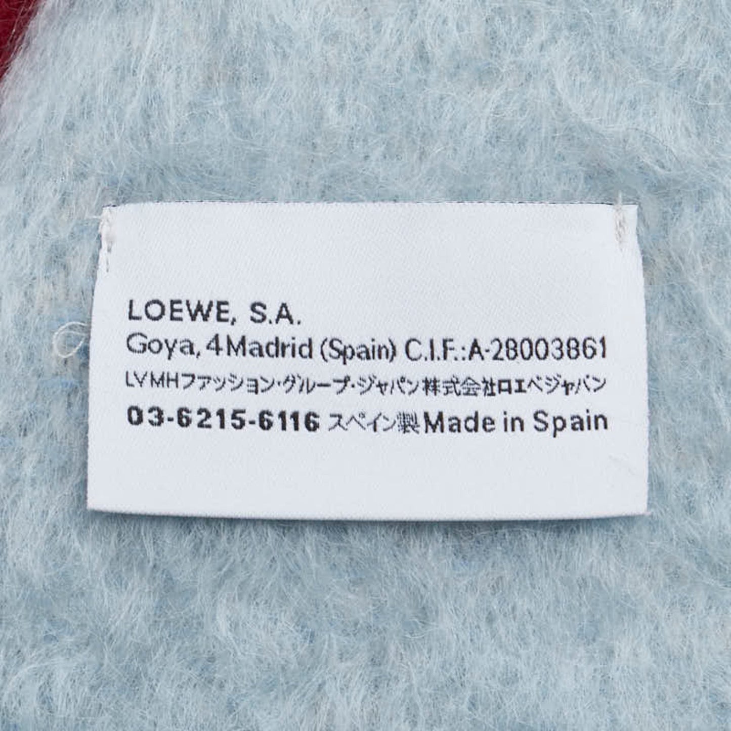 Loewe Anagram Stripe Scarf In Multicolor Wool