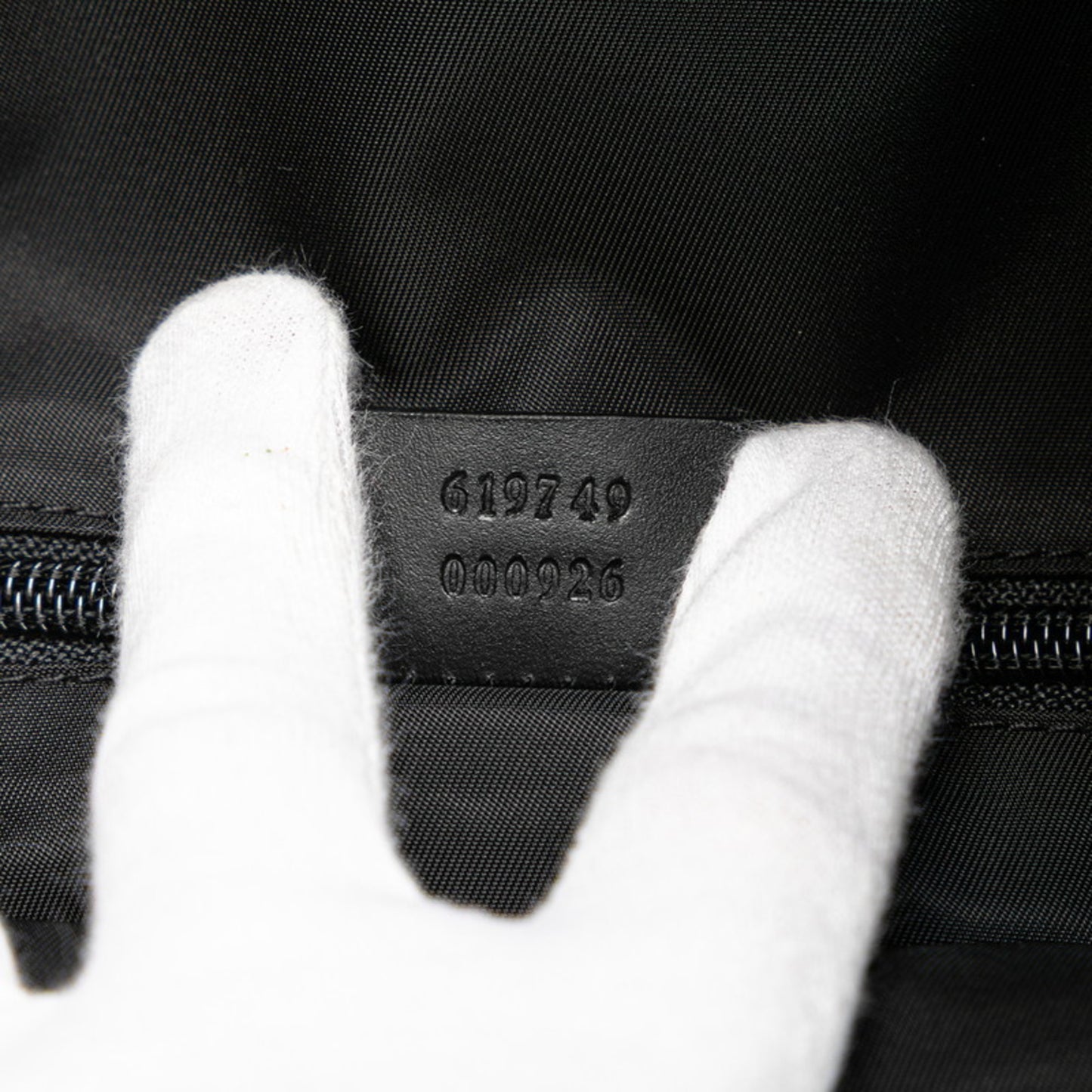 Gucci Sherry Line Backpack 619749 Black Nylon Leather